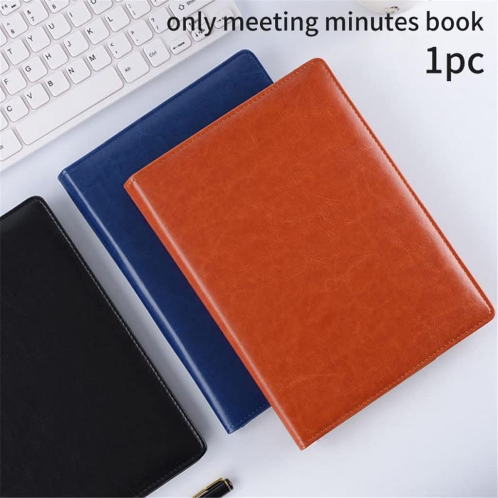 JFDBGU Cartella degli Appunti A5 Pu Organizzatore di Cuoio Office Manager Clip Pad Pad Pad Paper Flip(Auburn)