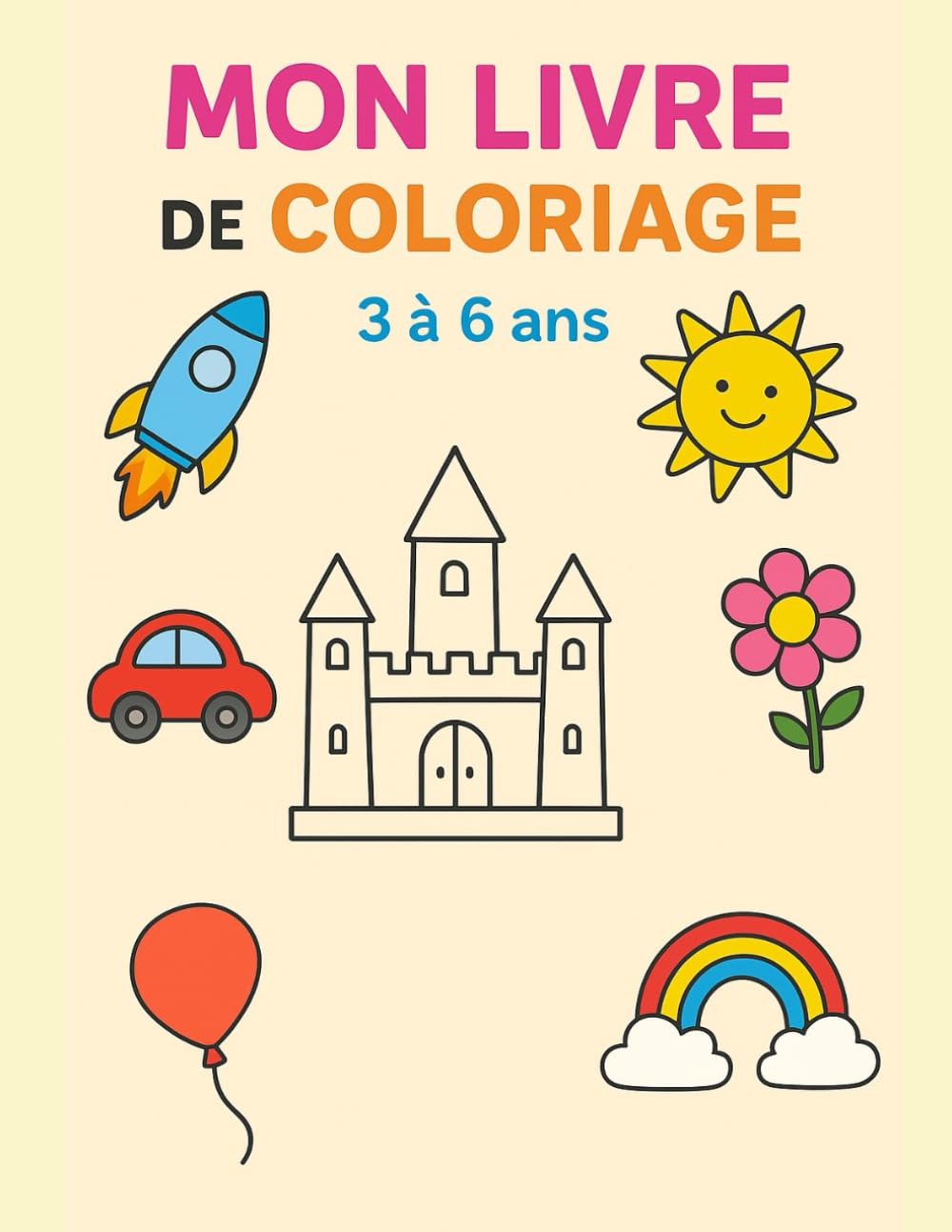 Mon Livre de Coloriage de 3–6 Ans: Dessins faciles et amusants pour développer la créativité des enfants