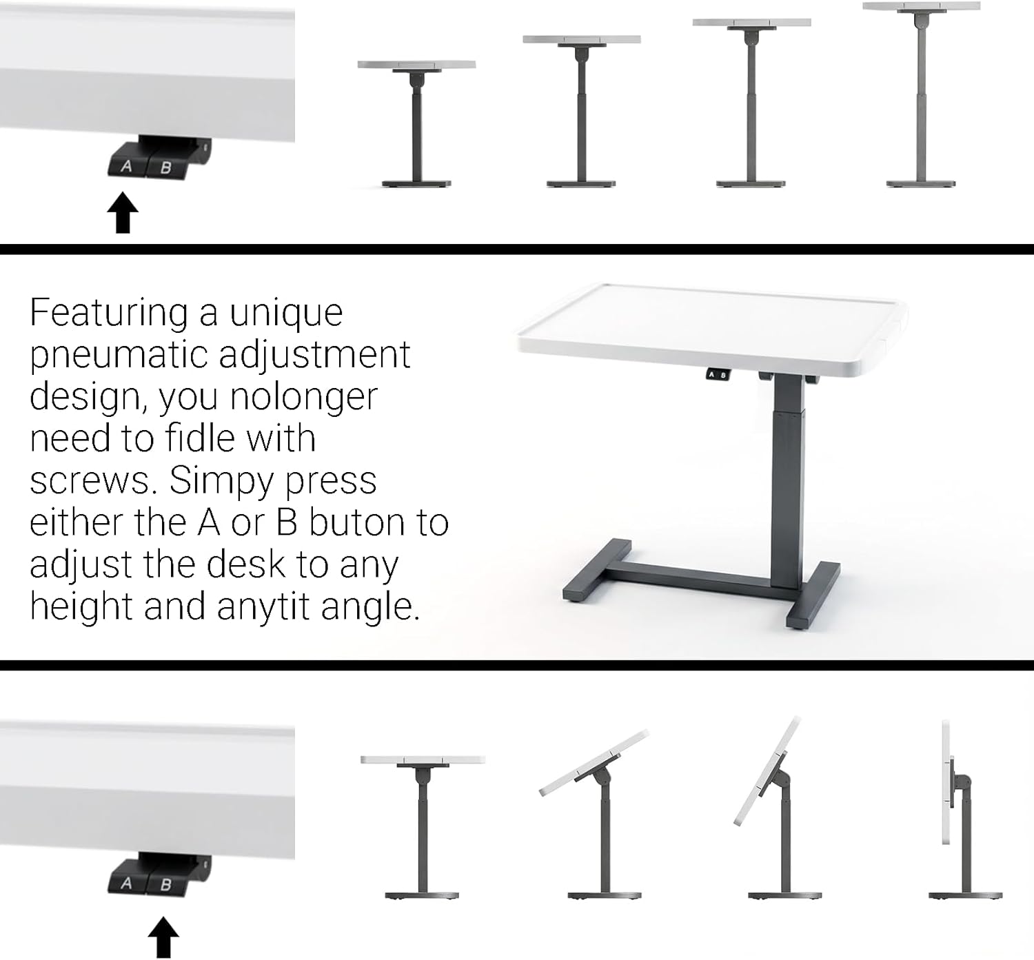 Puzzle Table 1500 Piece with 6 Drawers and Cover 35"x26" Adjustable Height & 90° Tilting Puzzle Board for Adults with Wheels for mom
