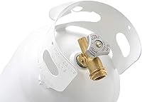 Vista 6 de Flame King Cilindro de tanque de propano de acero de 10 libras con válvula de dispositivo de protección contra desbordamiento tipo 1, ideal