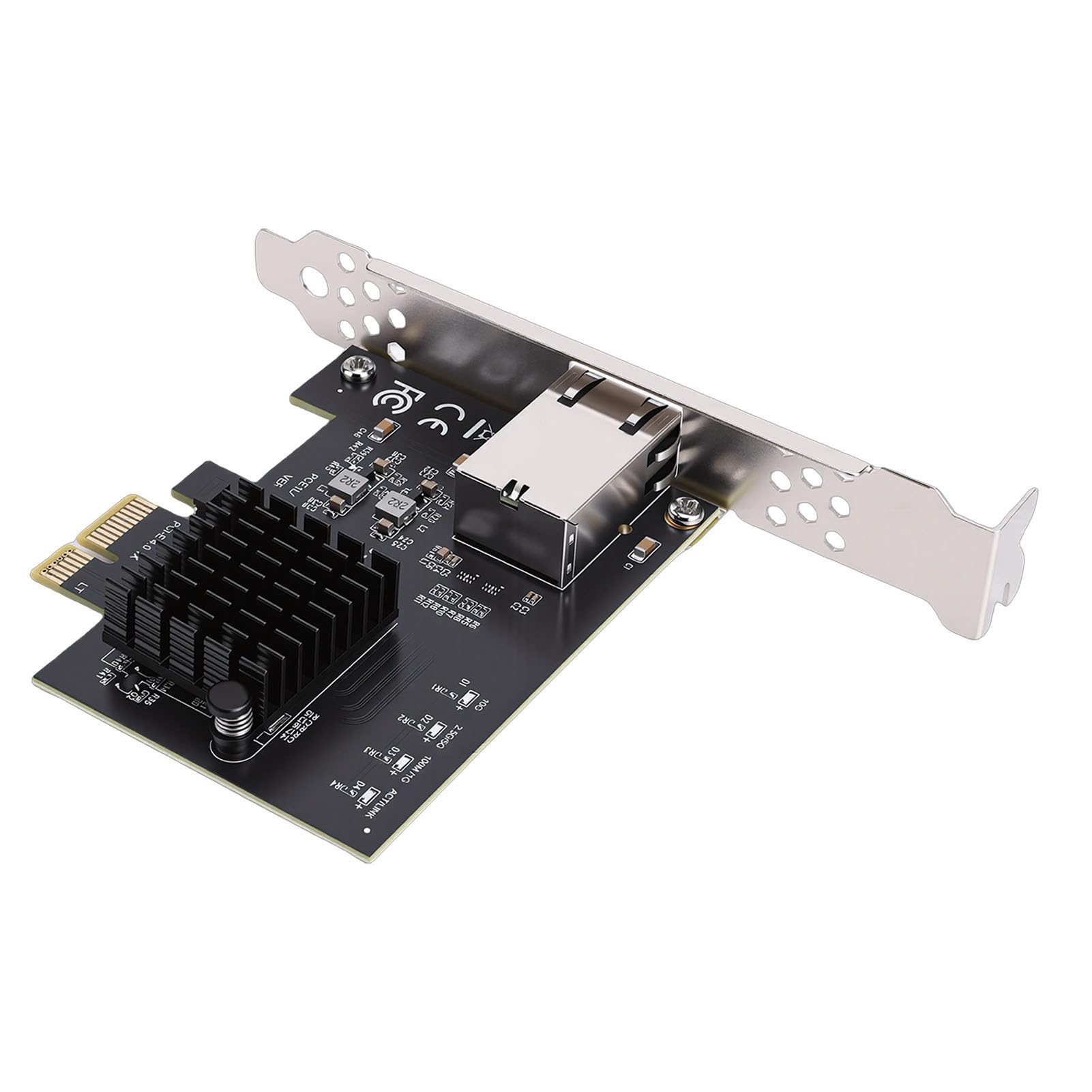 Emoshayoga Szybka Karta Sieciowa PCIe 10 Gb do Serwerów Stacjonarnych i Komputerów do Gier Obsługa Kontrolera RTL8127AT