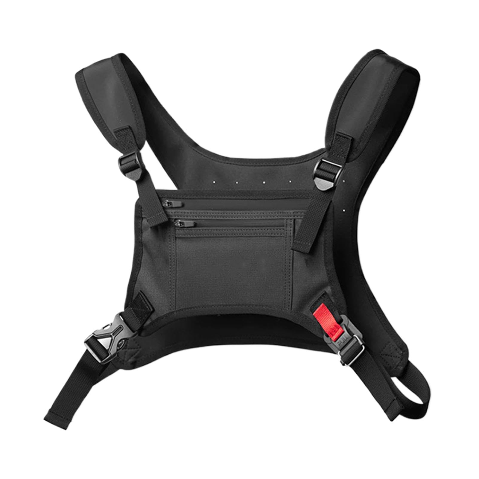 Chest Bag For Men,Portable Running Vest Front Chest Pack, Running Gear Water Resistant Chest Running Pack With Built-In Phone Holder & Extra Storage For Workouts