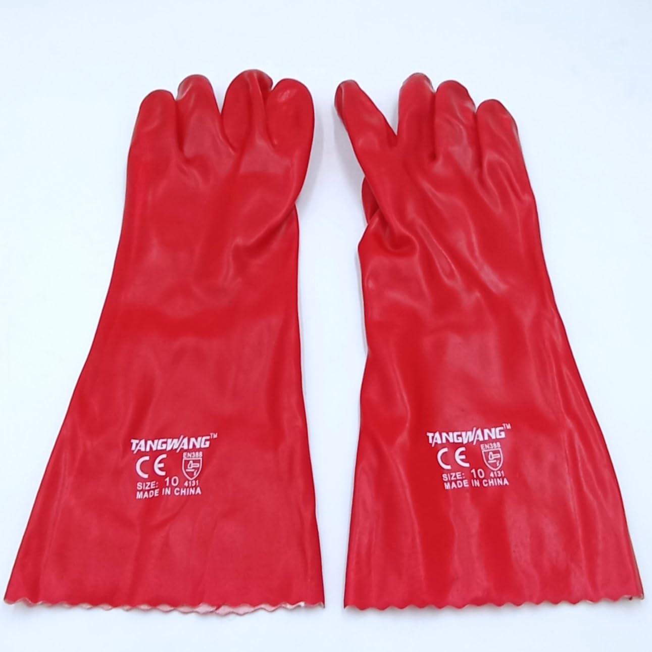 Chemical Resistant Gloves - Ultimate Protection for Liquids, Acids, and Alkalis - Liquid-Resistant, Acid and Alkali Resistant Protective Gloves (1-Pair)