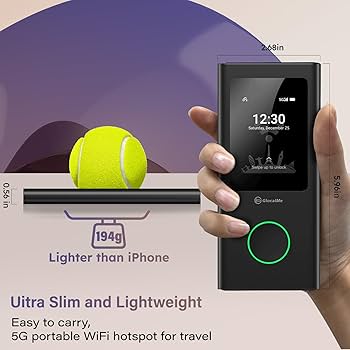 GlocalMe Numen Air 5G Mobile Hotspot with Global 1.1GB Data