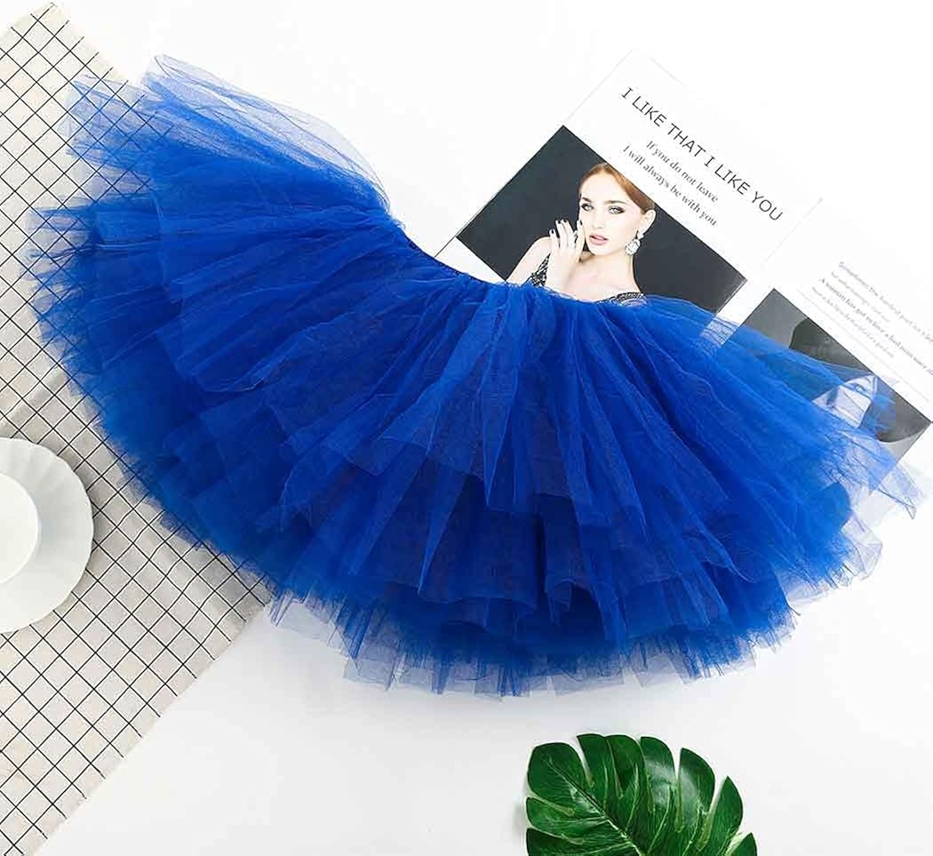 Miniatura 2 de Victray Falda tutú de tul con falda de ballet y falda de tutú en capas, disfraz de fiesta para mujer