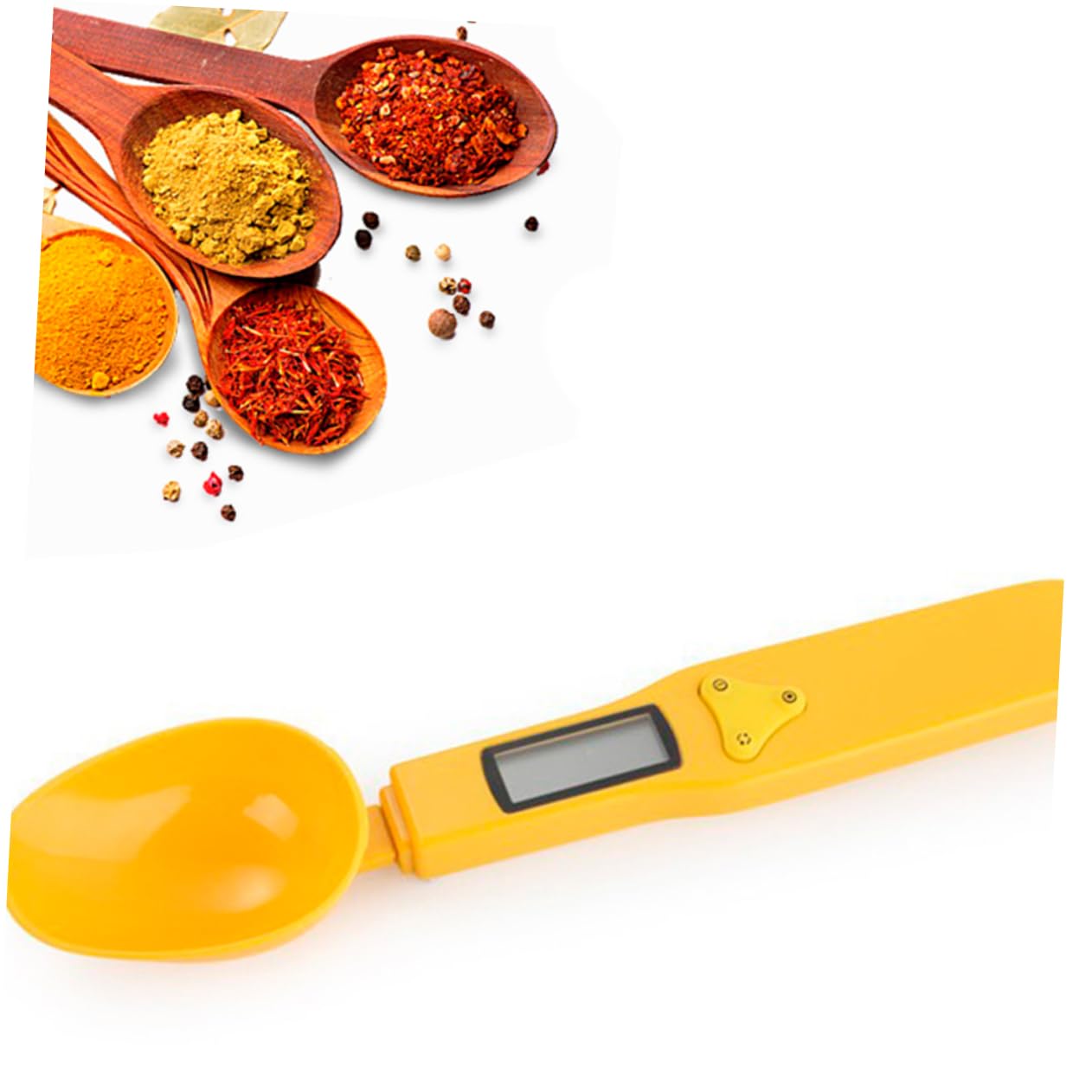 MAGICLULU 3stücke Elektronische Löffelwaage Präzise Digitale Küchenwaage Mit Lcd-anzeige Für Backen Und Kochen Ohne Batterie Gelb