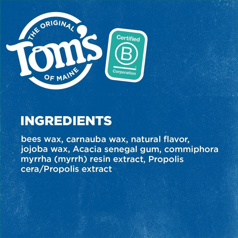 Tom's of Maine Anti Plaque Flat Spearmint Floss (6x32 YD)
