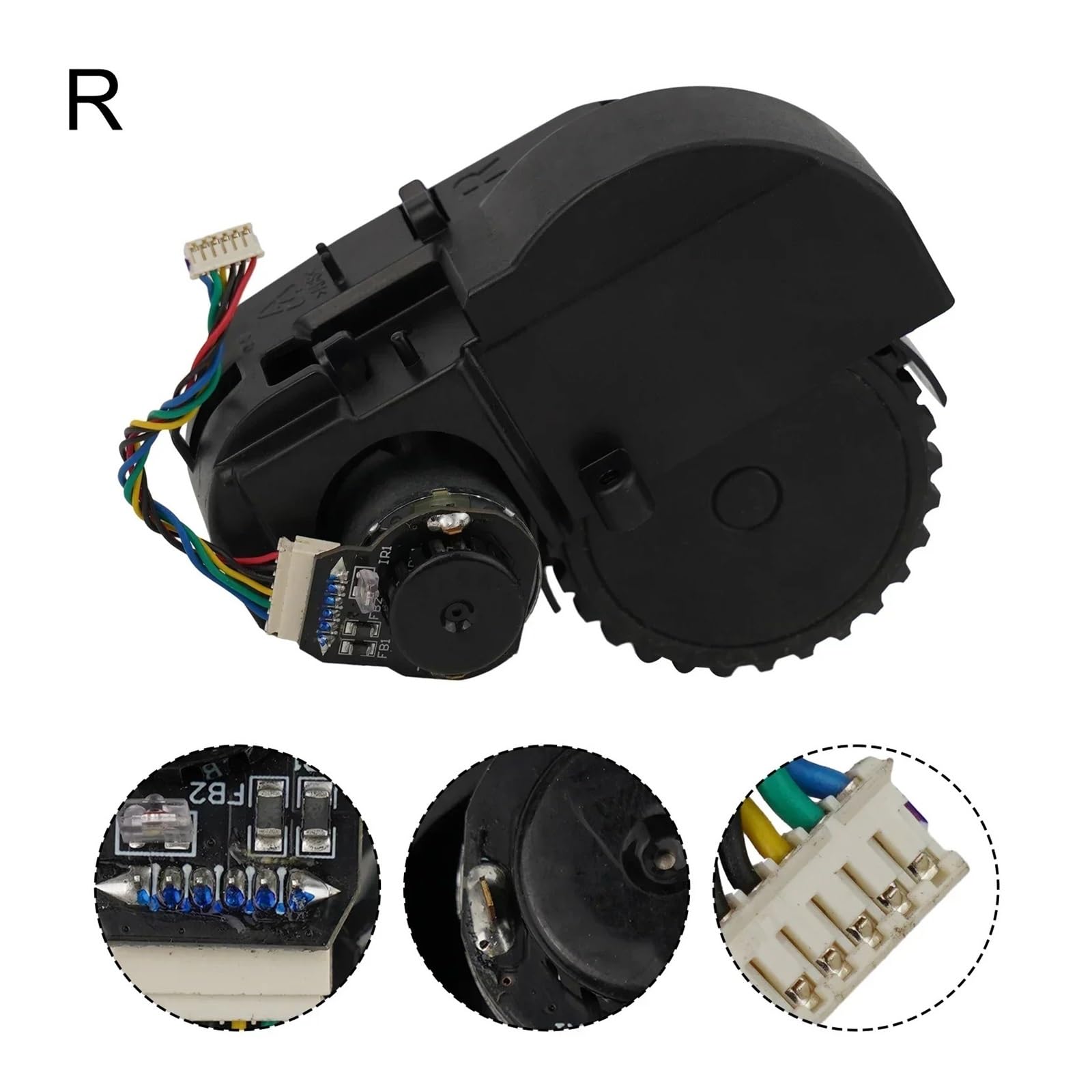 Accesorio For Aspiradora, Compatible Con Conga, Compatible Con Excellence 990, Piezas De Rueda Con Motor For Aspiradora Robot.(1pcsR)