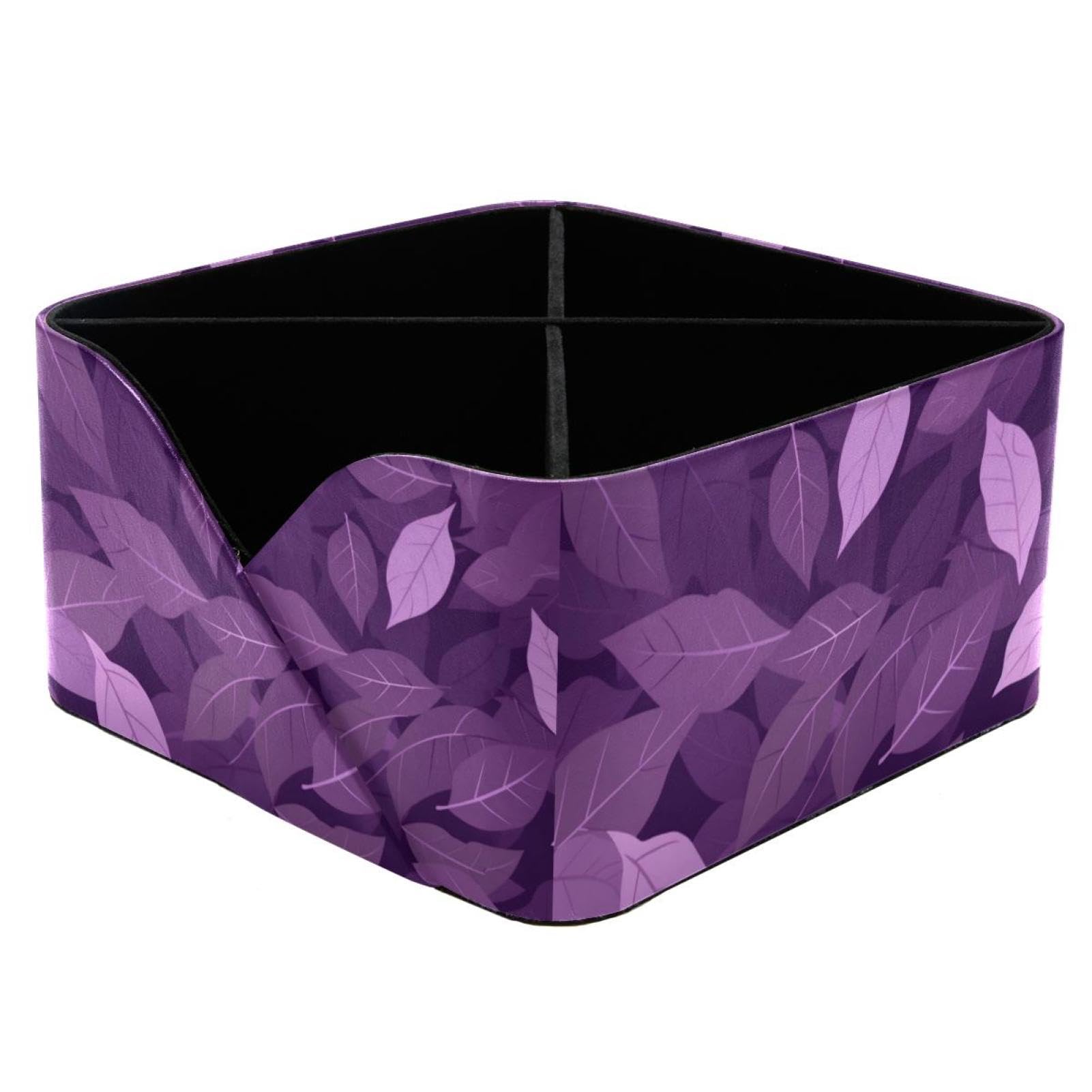 Organiseur de bureau violet pour ranger la papeterie de votre espace de télétravail