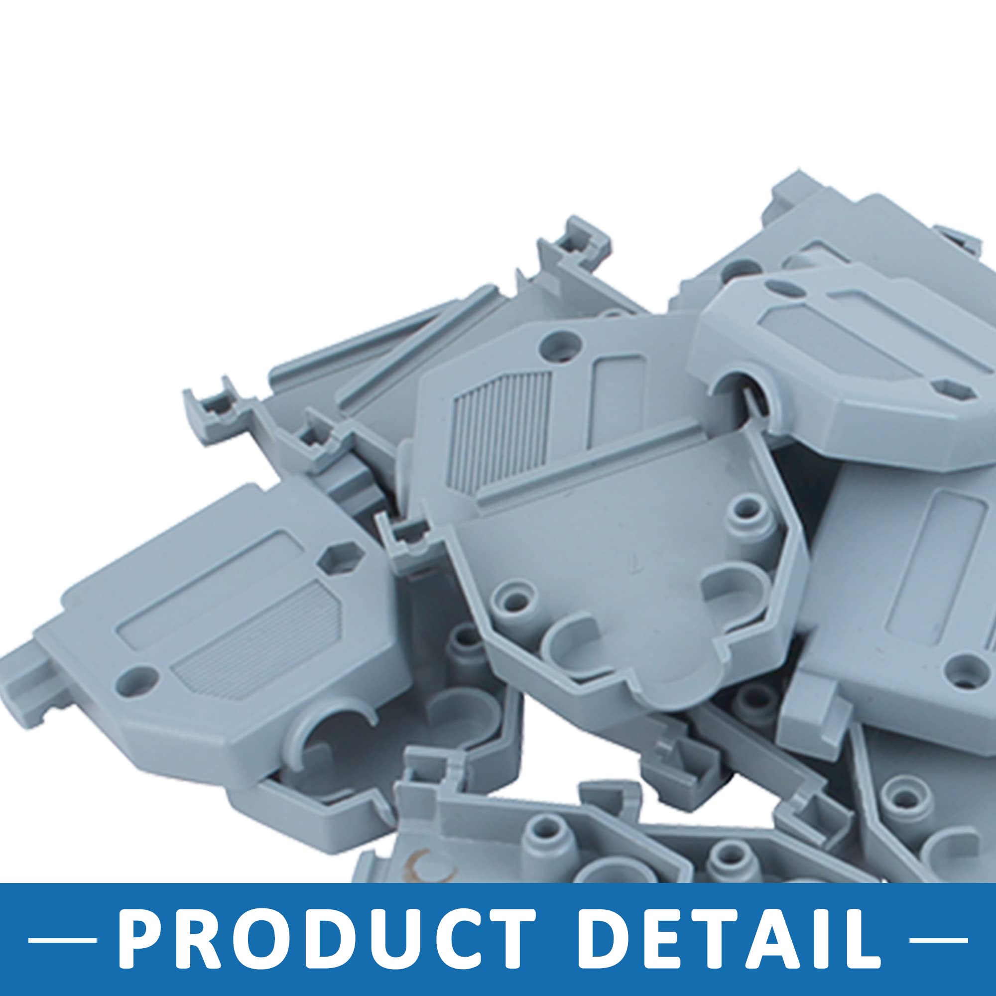 A ABSOPRO Serial Port D-Sub DB25 Hood Copertura Alloggiamento Custodia Plastica (Set da 10)