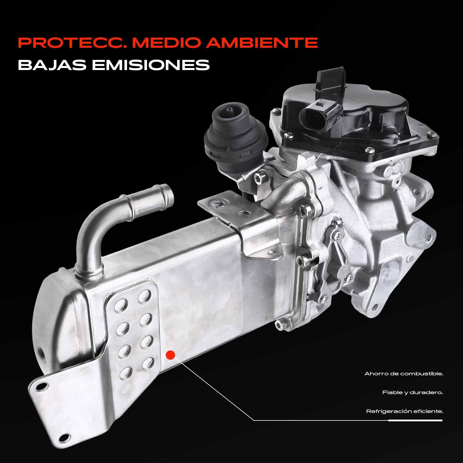 Frankberg Válvula EGR enfriador recirculación de gases de escape | 03L131512BG; Compatible con: Exeo 3R2, A4 Allroad 8KH, A6 4G2 4GC, A5 Sportback 8TA, Exeo ST 3R5, A5 Cabriolet 8F7