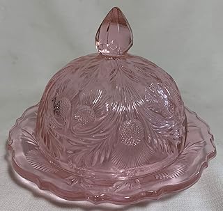 Butterdish - Inverted Thistle - Mosser Glass - USA (Passion Pink)