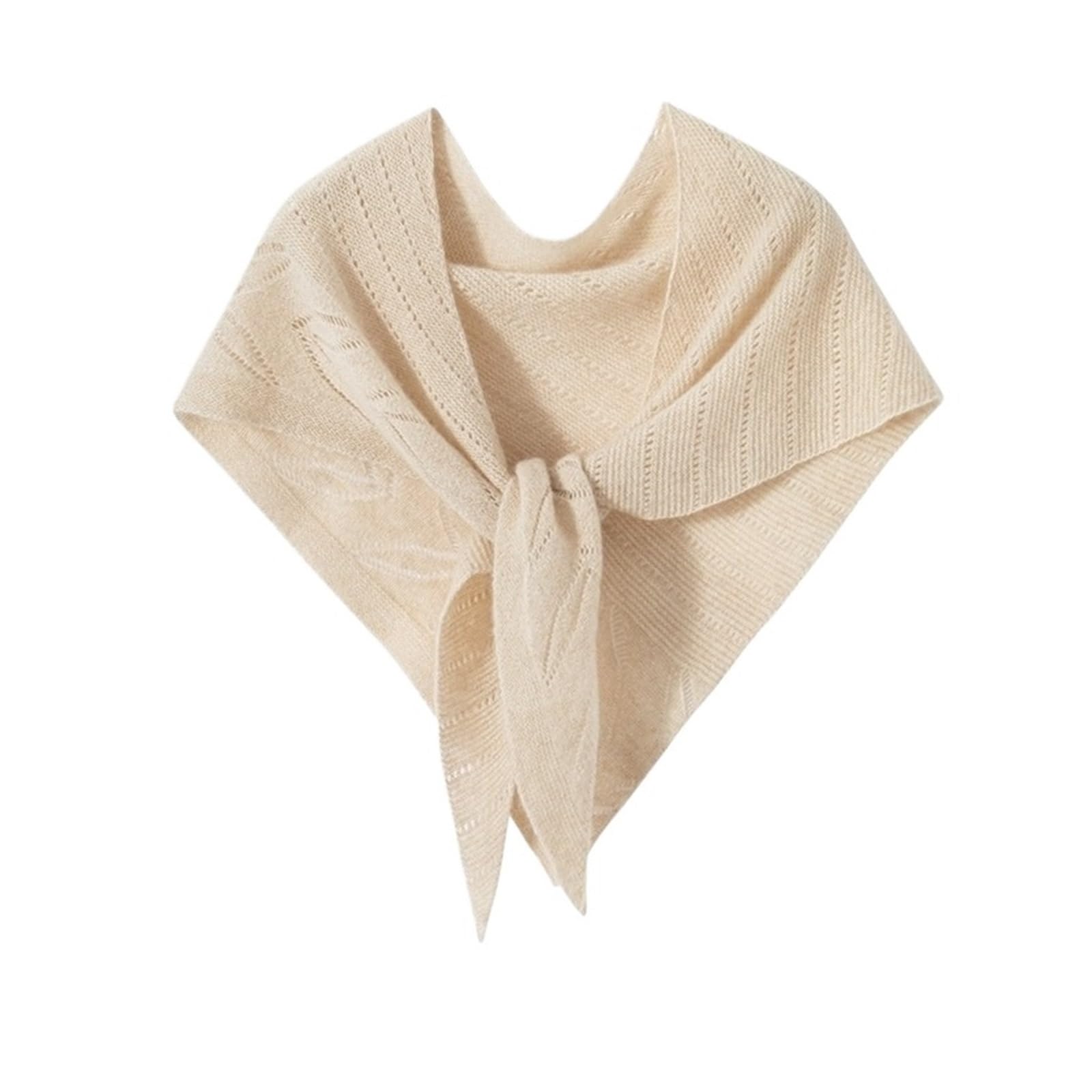 Sciarpa Sciarpa triangolare in cashmere con motivo cavo, scialle jacquard caldo alla moda da donna Ponchino