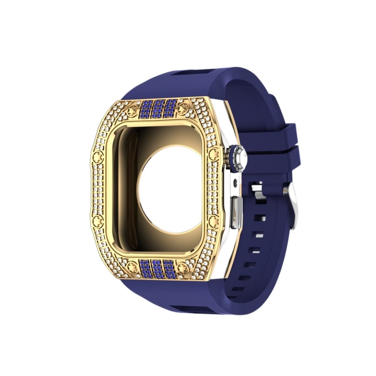 Boîtier en métal pour Apple Watch 45mm en acier inoxydable luxe - 7