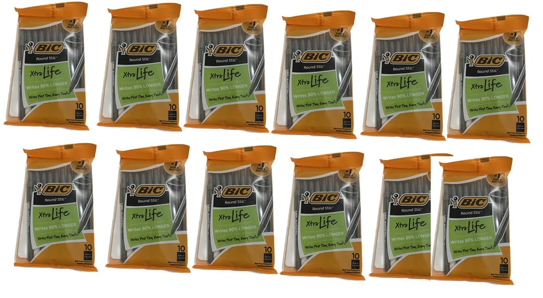 BIC Kugelschreiber, schwarze Tinte, 120 Stück
