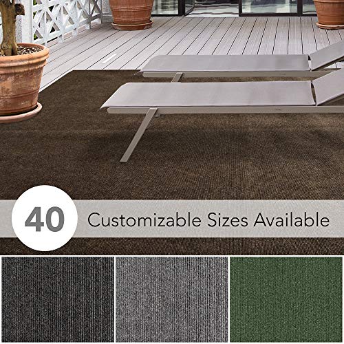 iCustomRug Affordable Indoor/Outdoor Carpet with Marine Backing, Many Carpet Flooring for Patio, Porch