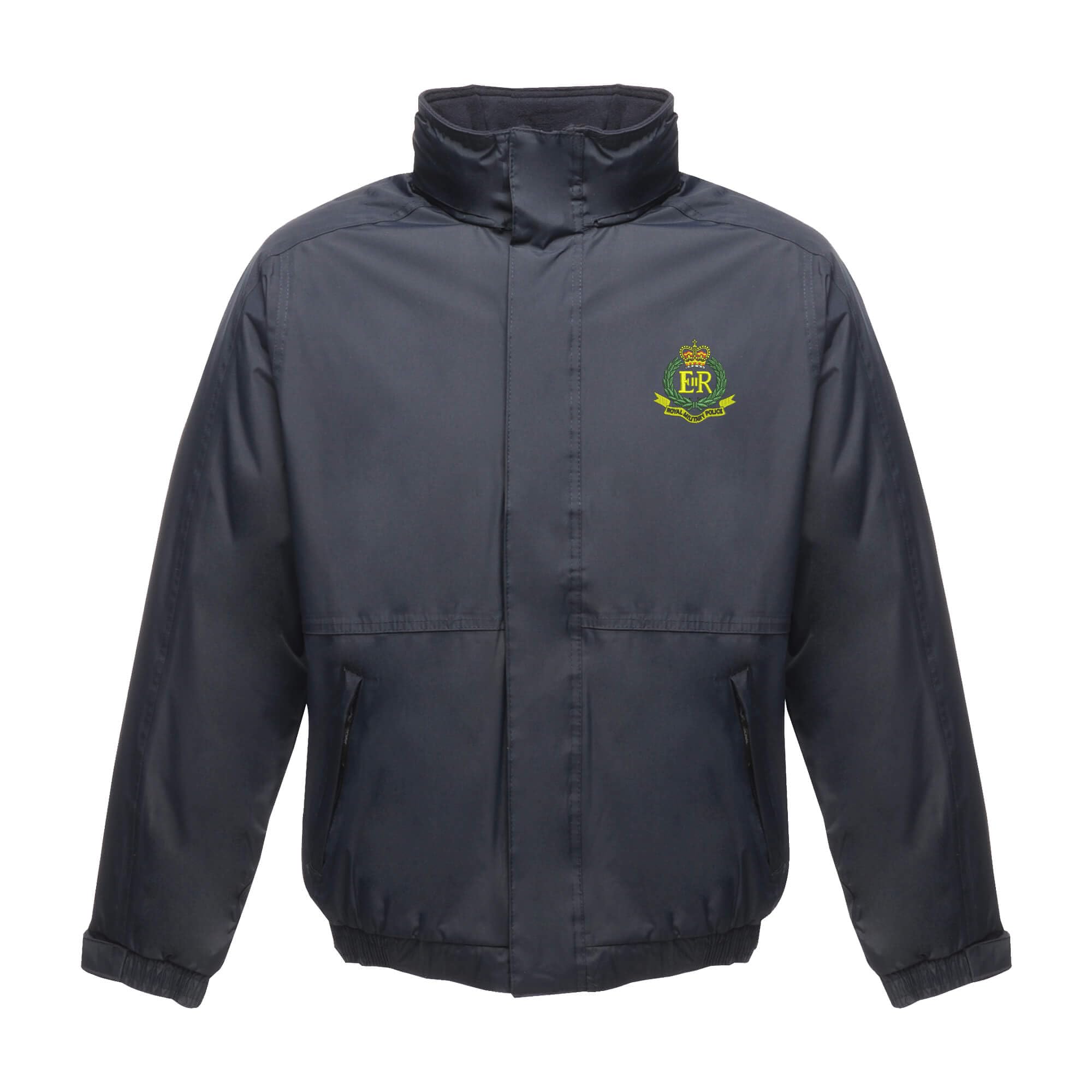 The Military Store Men's Navy Royal Military Police Embroidered Waterproof Jacket With Hood, Medium