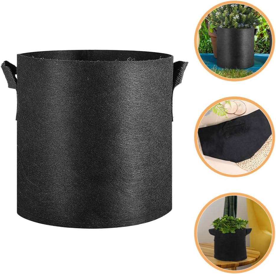 VANZACK 8pcs Non-Woven Planting Bags Garden Grow Bags for Use Breathable Nursery Pots for Vegetables Flowers and Herbs