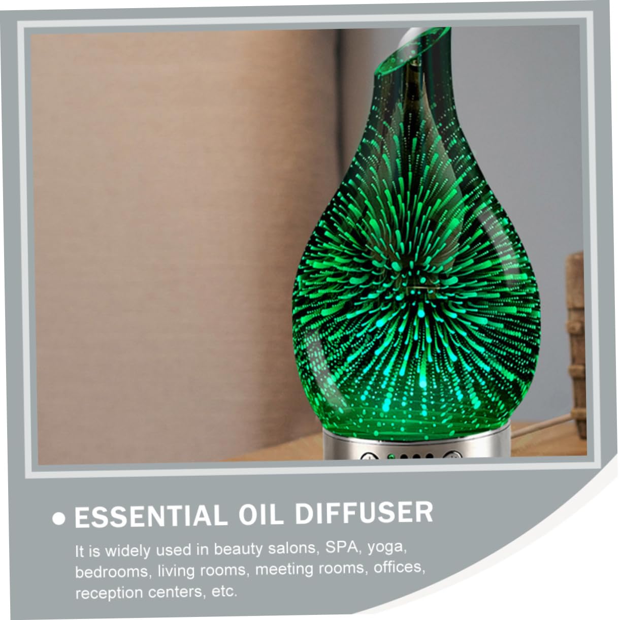 Diffusor Mit Kühlem Nebel Und Farbwechsel-led-licht Stummer Luftbefeuchter Aus Glas Für Ätherische Öle Geeignet Als Haushaltsnachtlicht