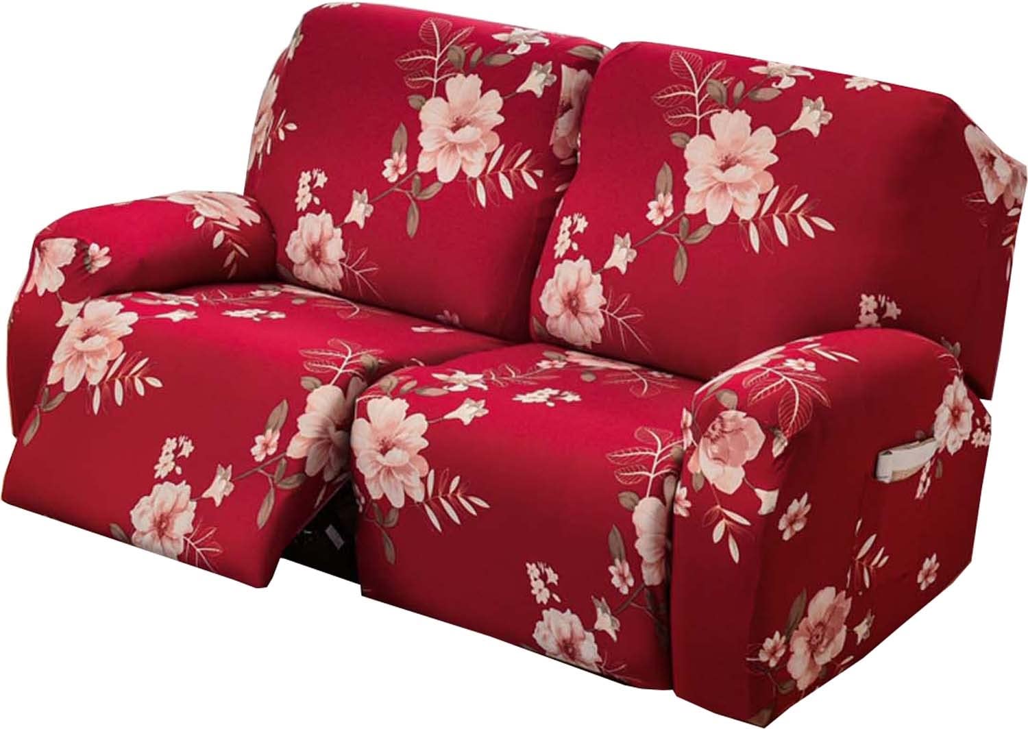 Recliner Chair/Sofa Slipcover With Pockets 2/3/1 Seat Recliner Stretch Sofa Covers Lazy Boy Chair Cover Reclining Couch Slipcover Fallon Collection Slipcover For Recliner With Elastic Bottom ( Color :