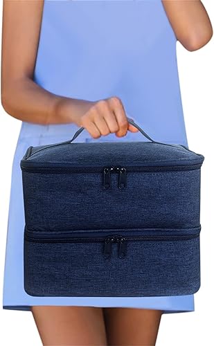 Miniatura 5 de 2 Pcs Lipsticks Storage Bag  Nail Polish Holder Case with Compartments - Lipstick Travel Case Organizer Soft Storage Case Accessories Holder