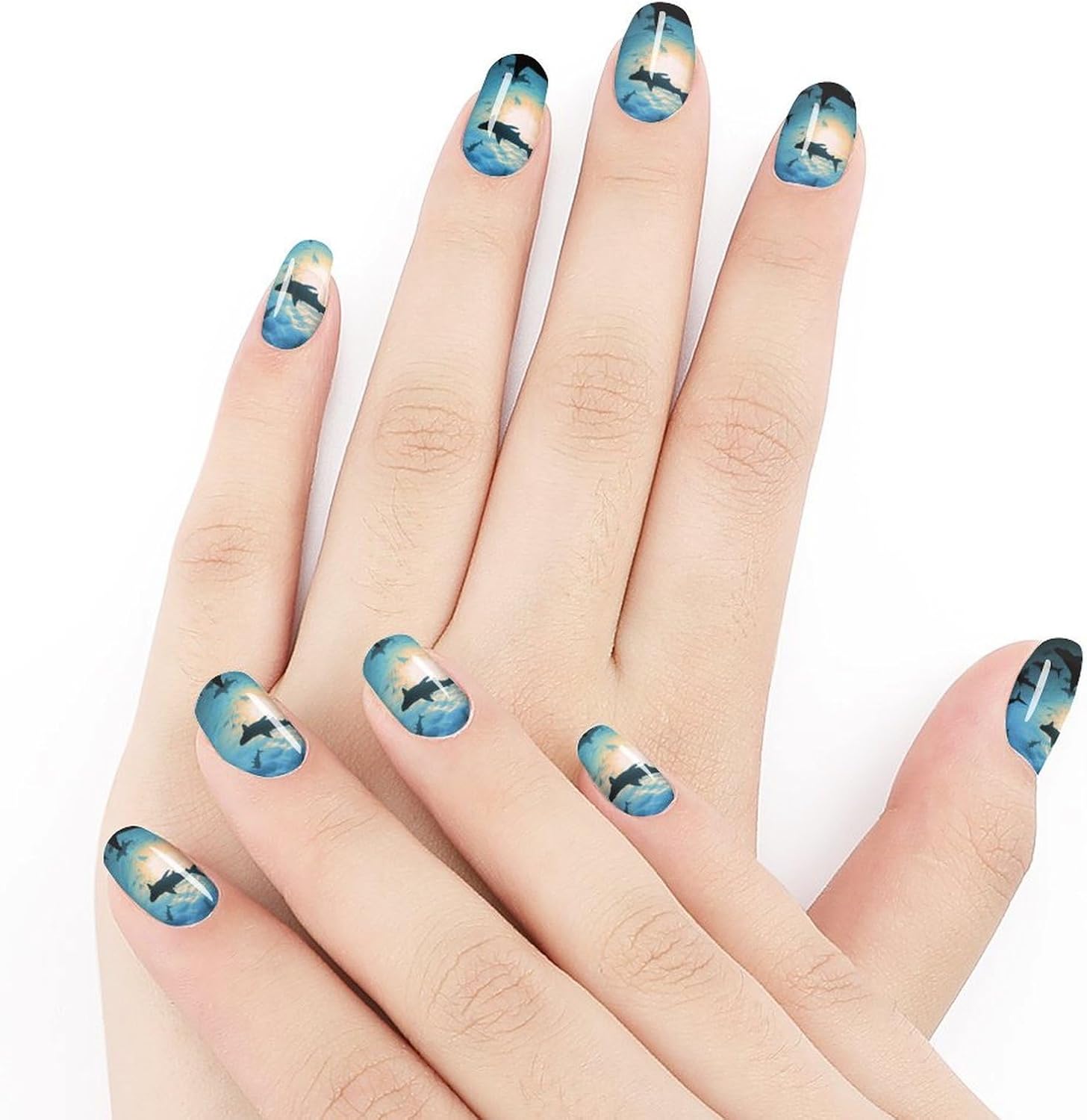 Nail Strips Bundle Full Wrap Long Lasting Nail Polish Strips Easy Application and Removal Salon Quality Self Adhesive Art Stickers for Women Gifts