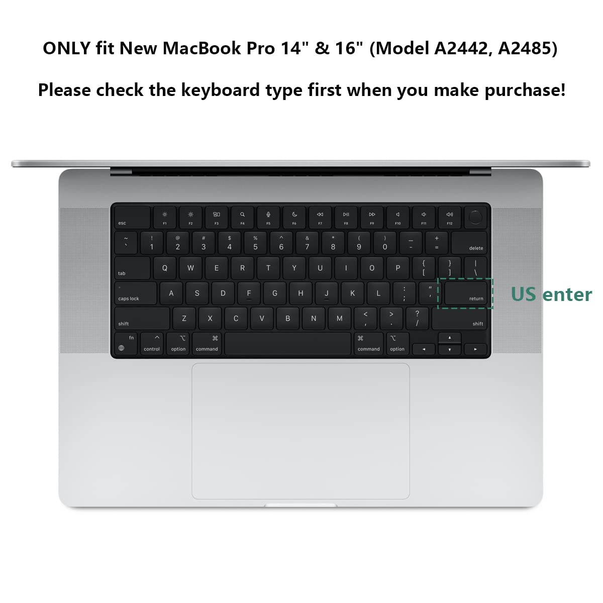 Amazon | Batianda 2021 MacBook Pro 14 16 キーボードカバー, New 