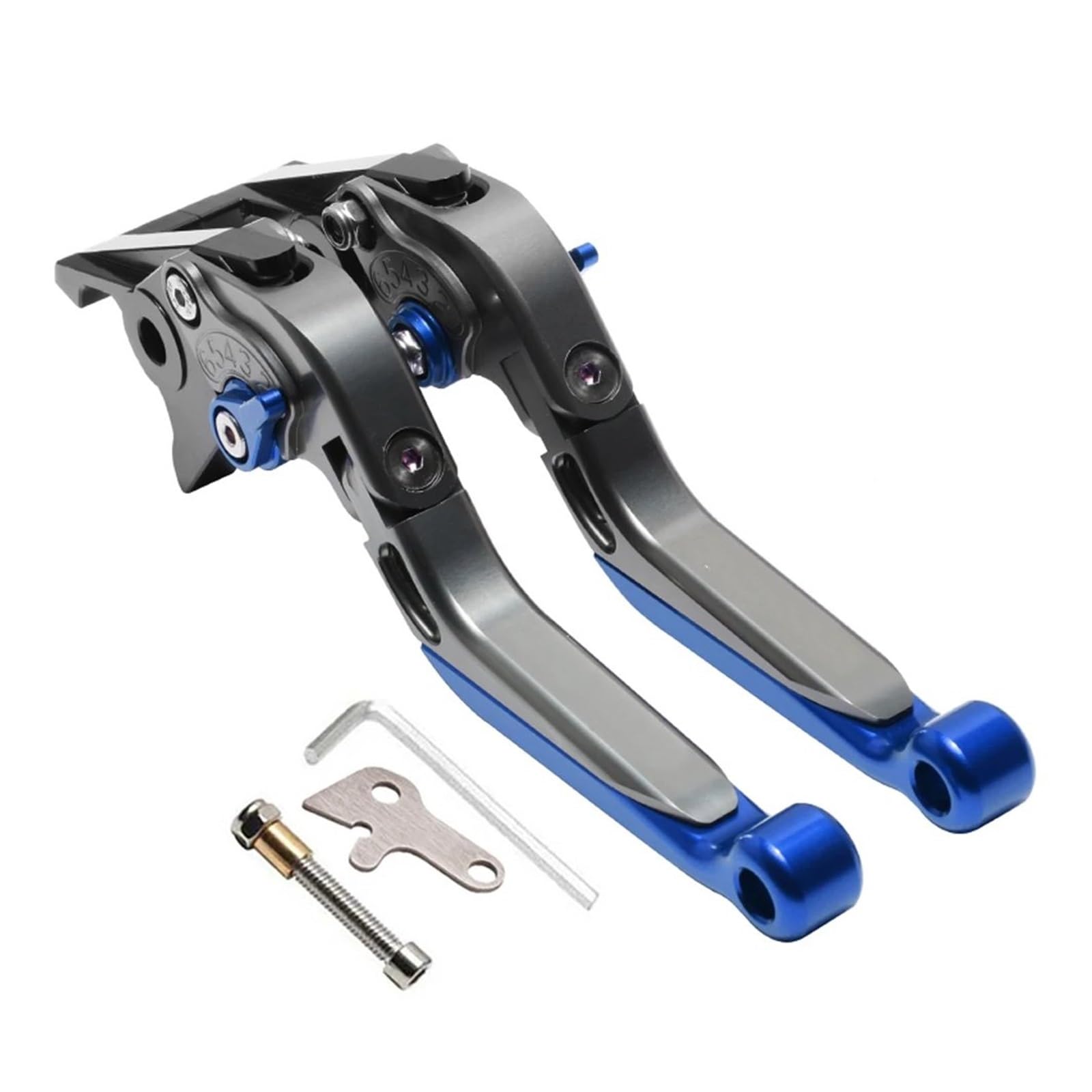 Hguvsjd Titanium Blue For Xmax125 For Xmax250 For Xmax300 For Xmax400 2023 Motorcycle Hand Brake Handle Clutch Lever Motorcycle Brake Lever(Titanium Blue)