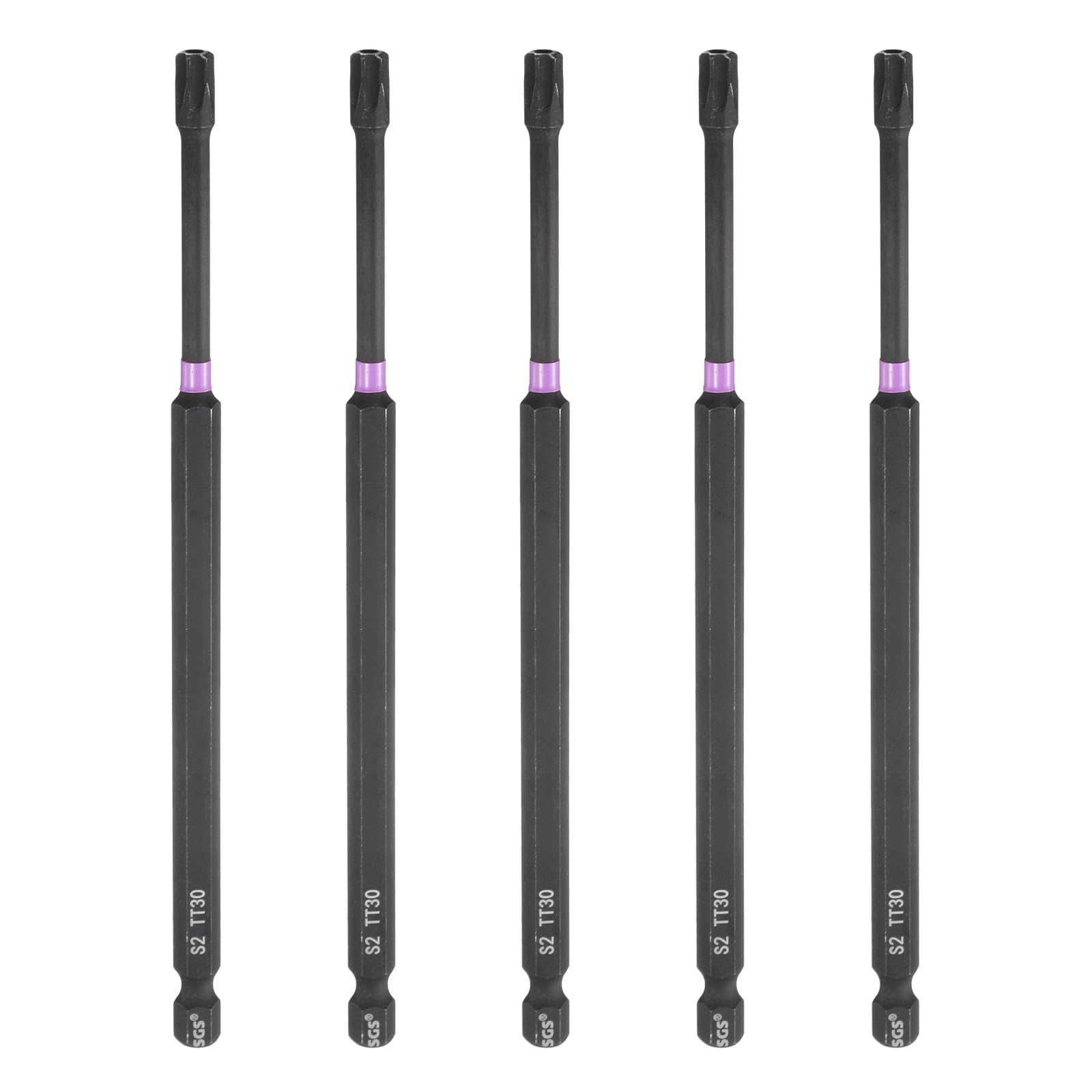 Puntas Torx TT30 de 150 mm magnéticas antimanipulación para soltar tornillos ocultos de cabeza hexagonal