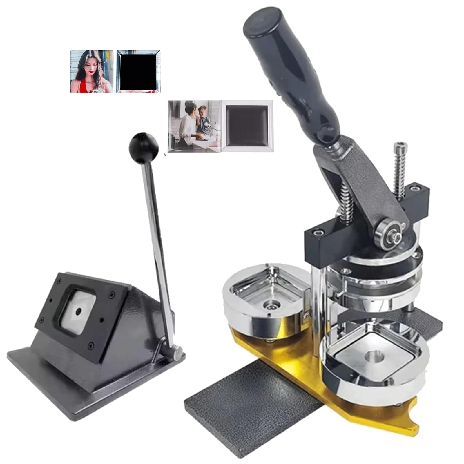 GTHTUHFD Fridge Magnet Machine Magnet Making Kit Machine Badge Maker 2 Inch Fridge Magnet Square Button Maker Machine