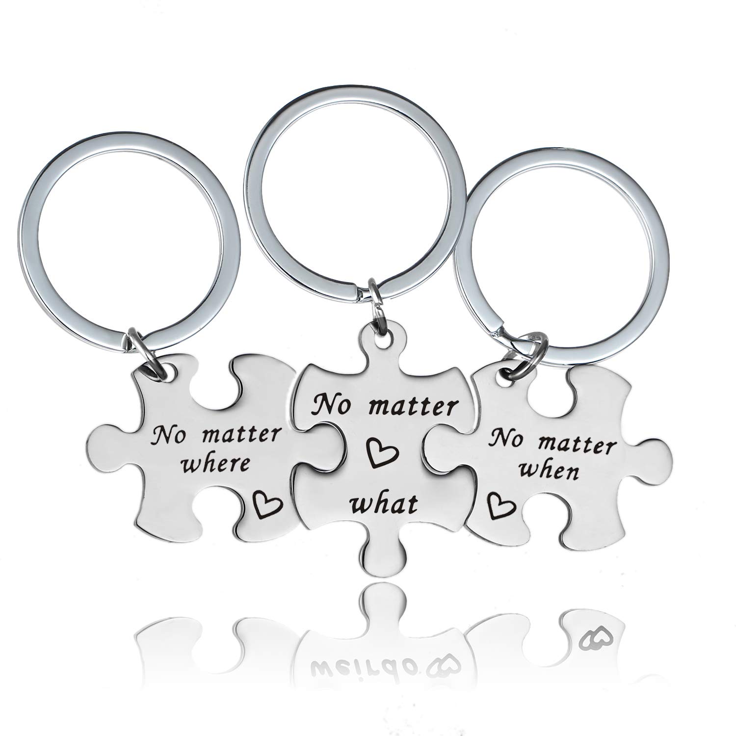 Bset Friend Necklaces for 3 No Matter Where What and When Friendship Gifts for Sisters Friends Gifts for 3