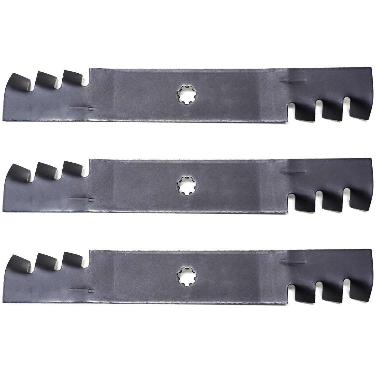 3PK Mulching Lawn Mower Blades Replacement for Joh..