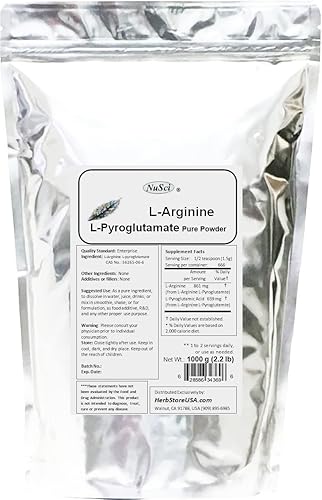 L-Arginina L-piroglutamato 35.27 oz (2.2 lb, 35.2 oz) Polvo puro