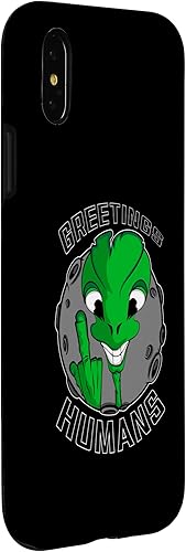 Miniatura 6 de iPhone 13 Pro Alien Space Meme Greetings Humans Funny Alien Space Case