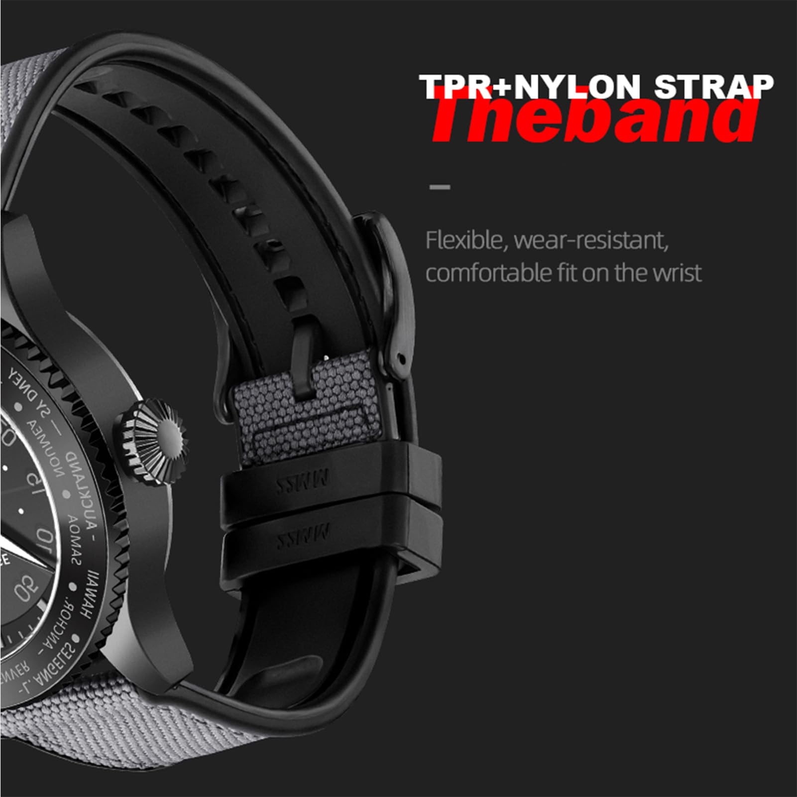 Lixada Orologio da Pilota Mach Watch Orologio ad energia Solare per Uomo Cronografo Impermeabile 50M Visione Notturna Durata Fino a 180 Giorni Orologio Solare