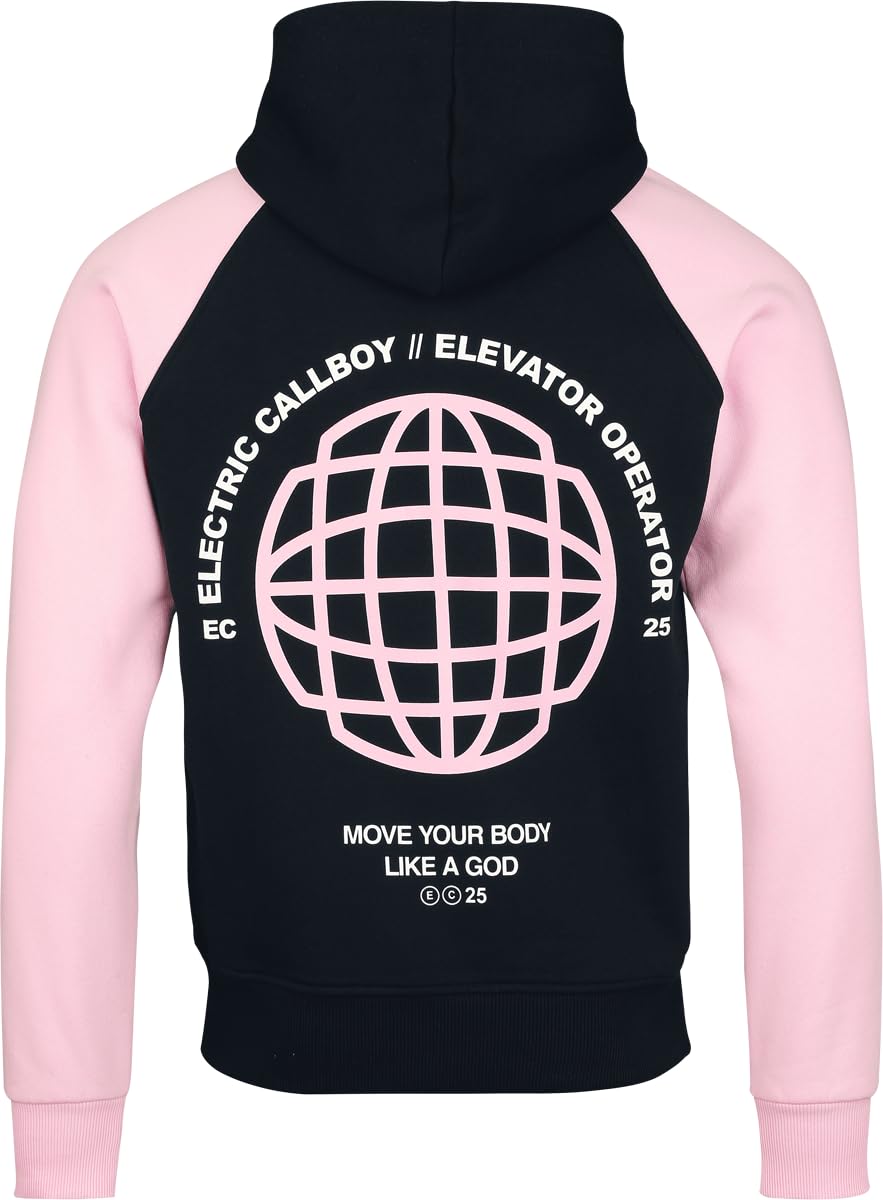 Electric Callboy Logo Männer Kapuzenpullover schwarz/rosa Band-Merch, Bands