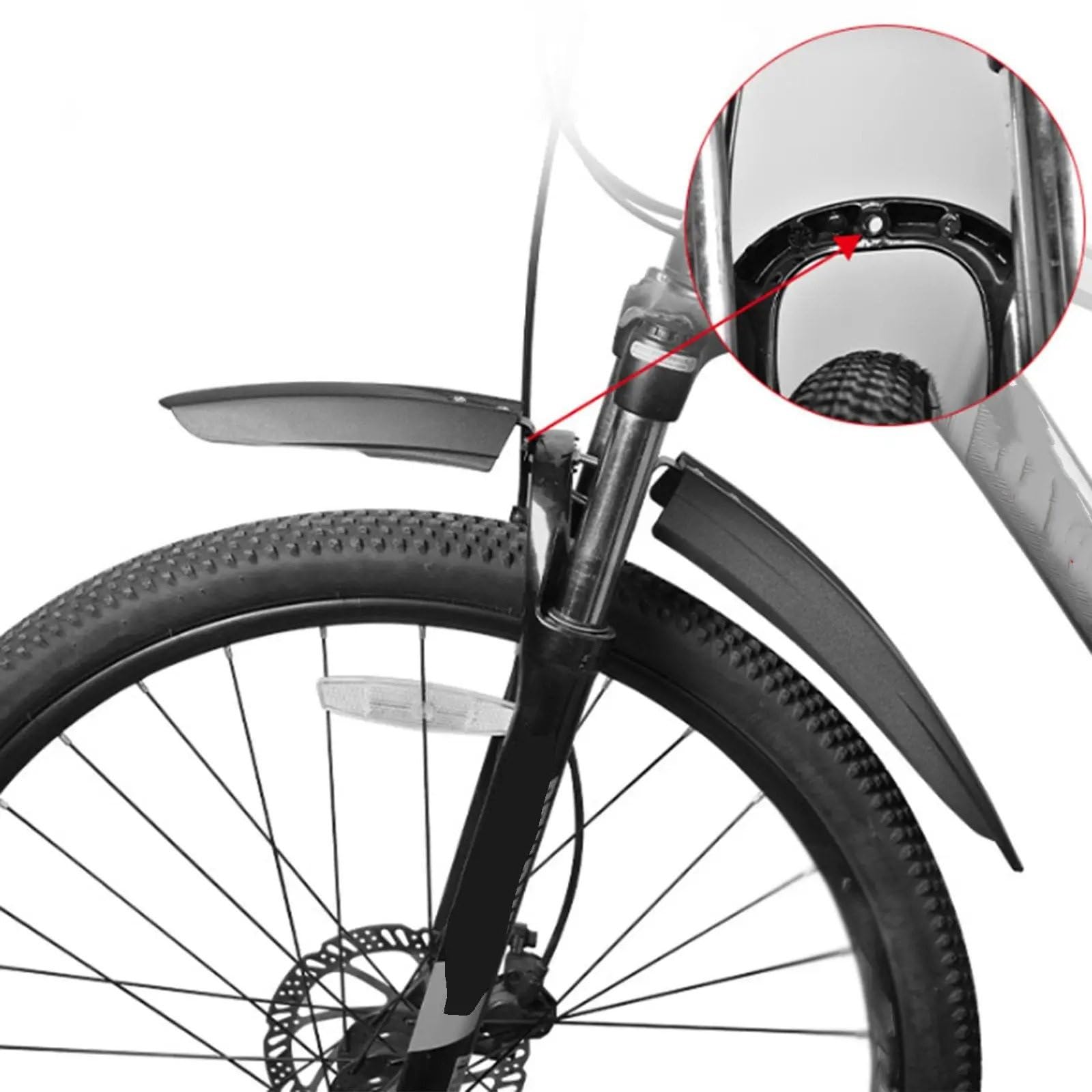 Bicicletta para Set di parafanghi Posteriori Riflettenti