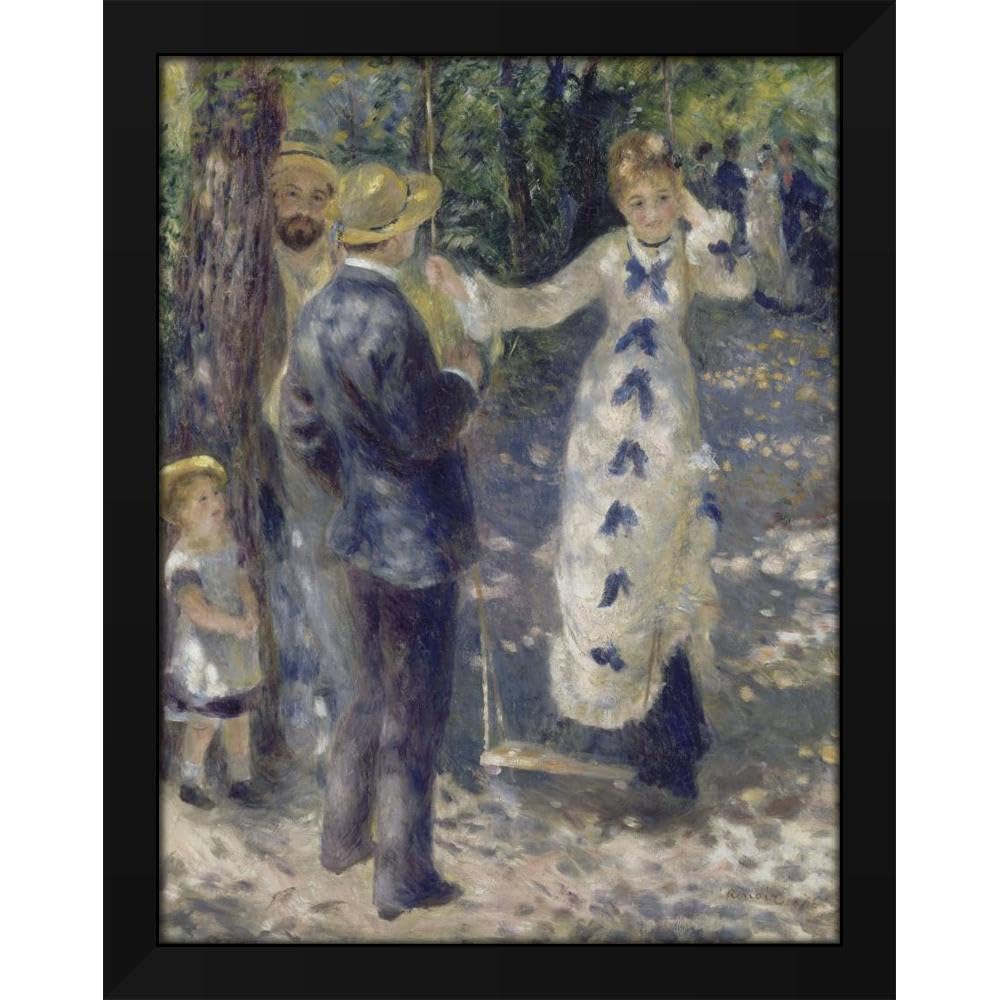 Amazon.com: Pierre-Auguste Renoir 19x24 Black Modern Framed Art