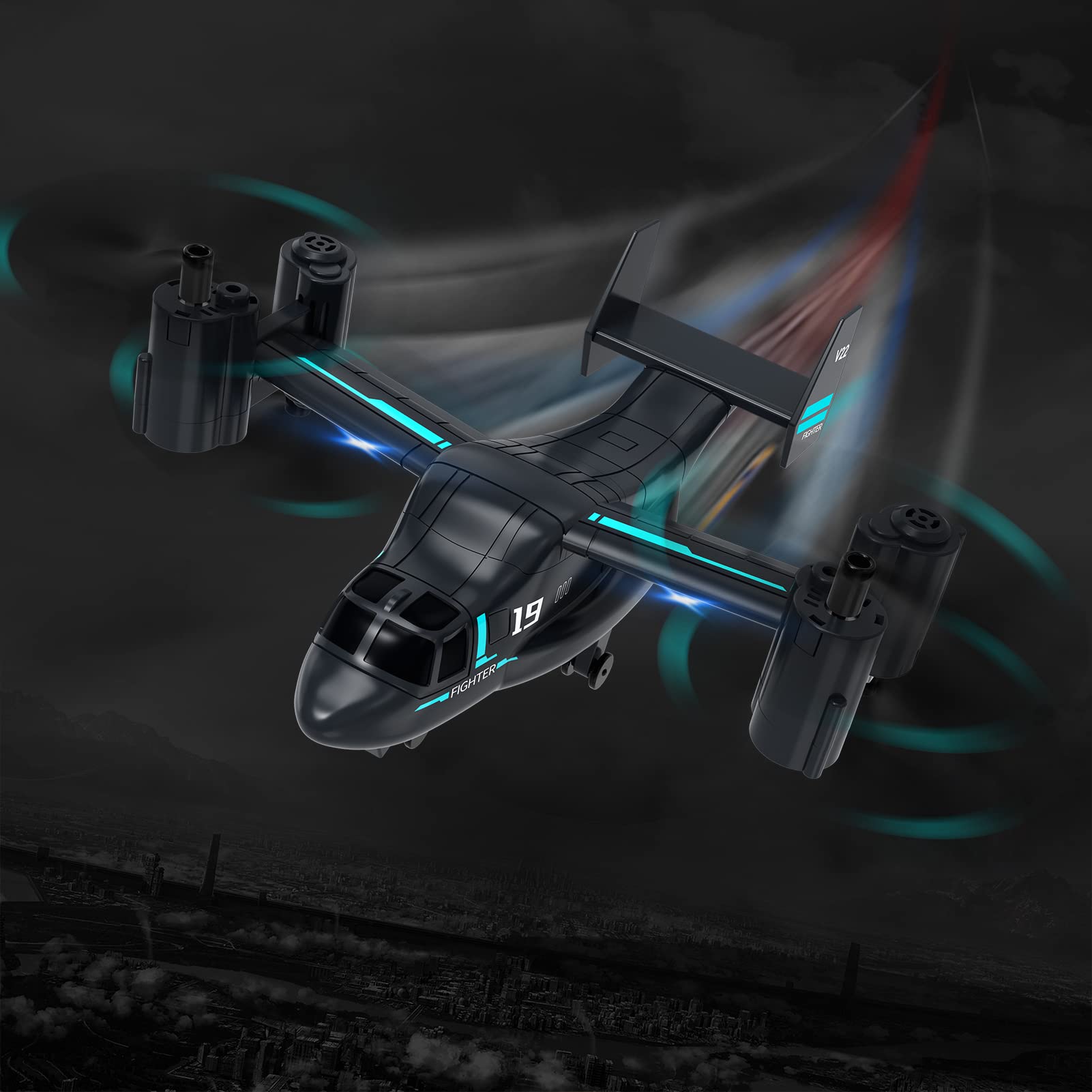 Dron RC z kamerą 720P tryb Landmodus Auto-Hover Headless Start Lądowanie 3D Flip 2 akumulator