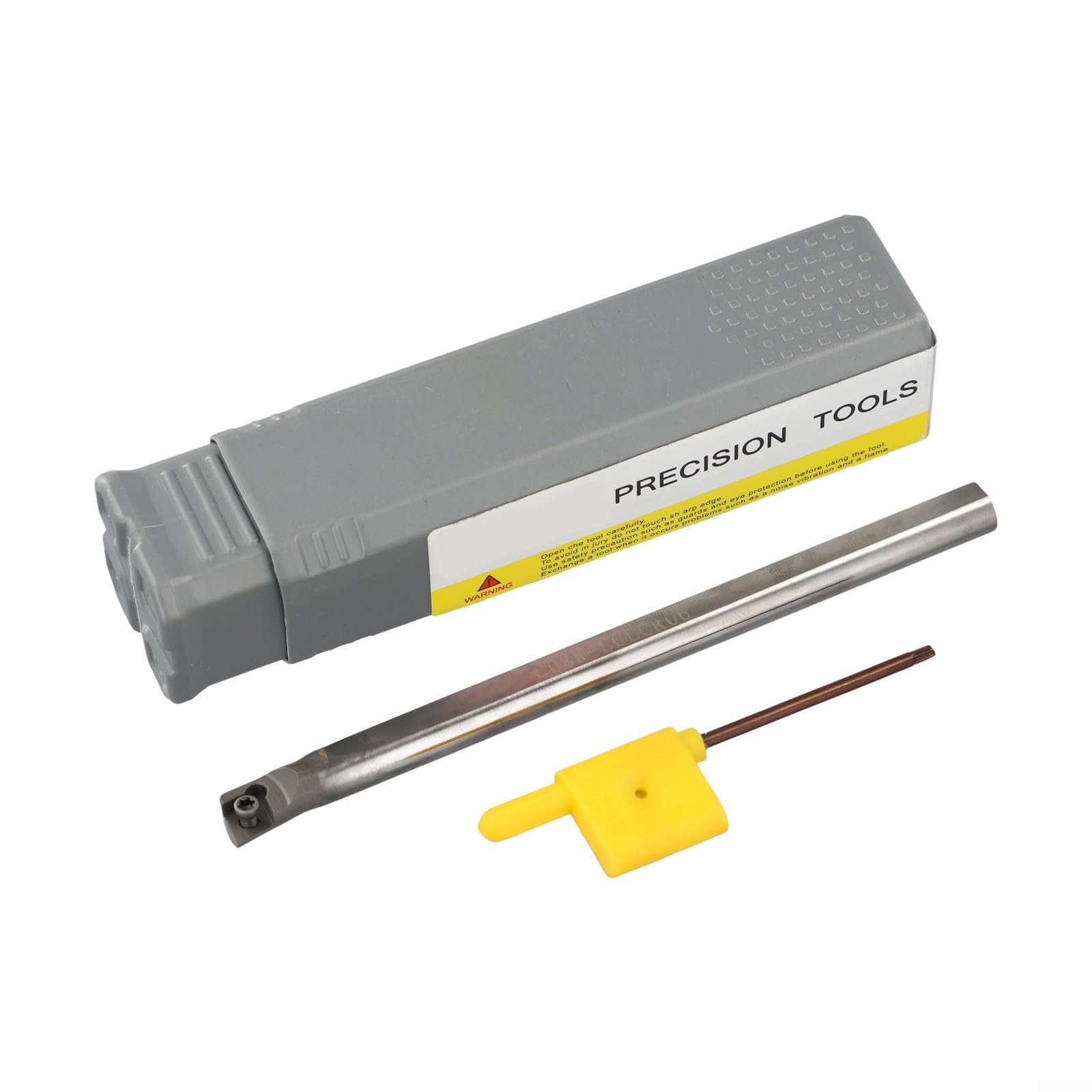Soporte de cincel giratorio C08K-SCLCR06 con inserto de metal duro para CCMT0602, alta resistencia al desgaste en metales, diámetro del vástago de 8 mm