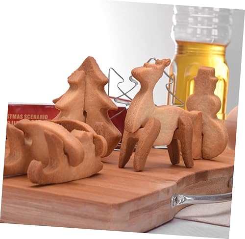 Miniatura 7 de ABOOFAN 36 Pcs Gingerbread Cookie Cutter Christmas Baking Cutters Cookie Cutters for Baking Christmas Cookie Cutter Reindeer Cookie Cutters Xmas