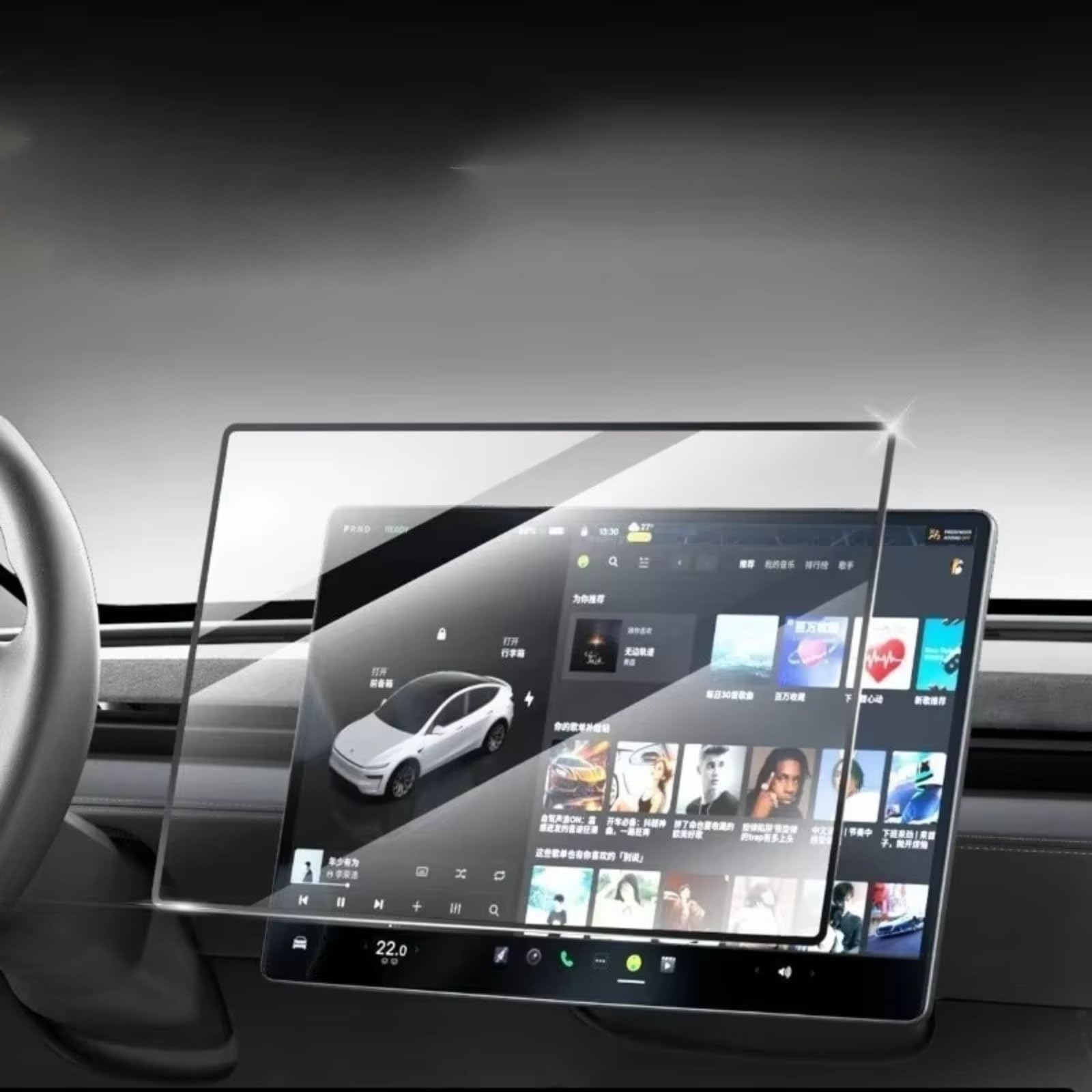 Voiture Protection D'écran Couverture D'affichage Navigation Automatique Compatible Avec Tesla Pour Modèle Pour Y Pour Juniper Pour YL 2026 Protecteur GPS Voiture Protecteur