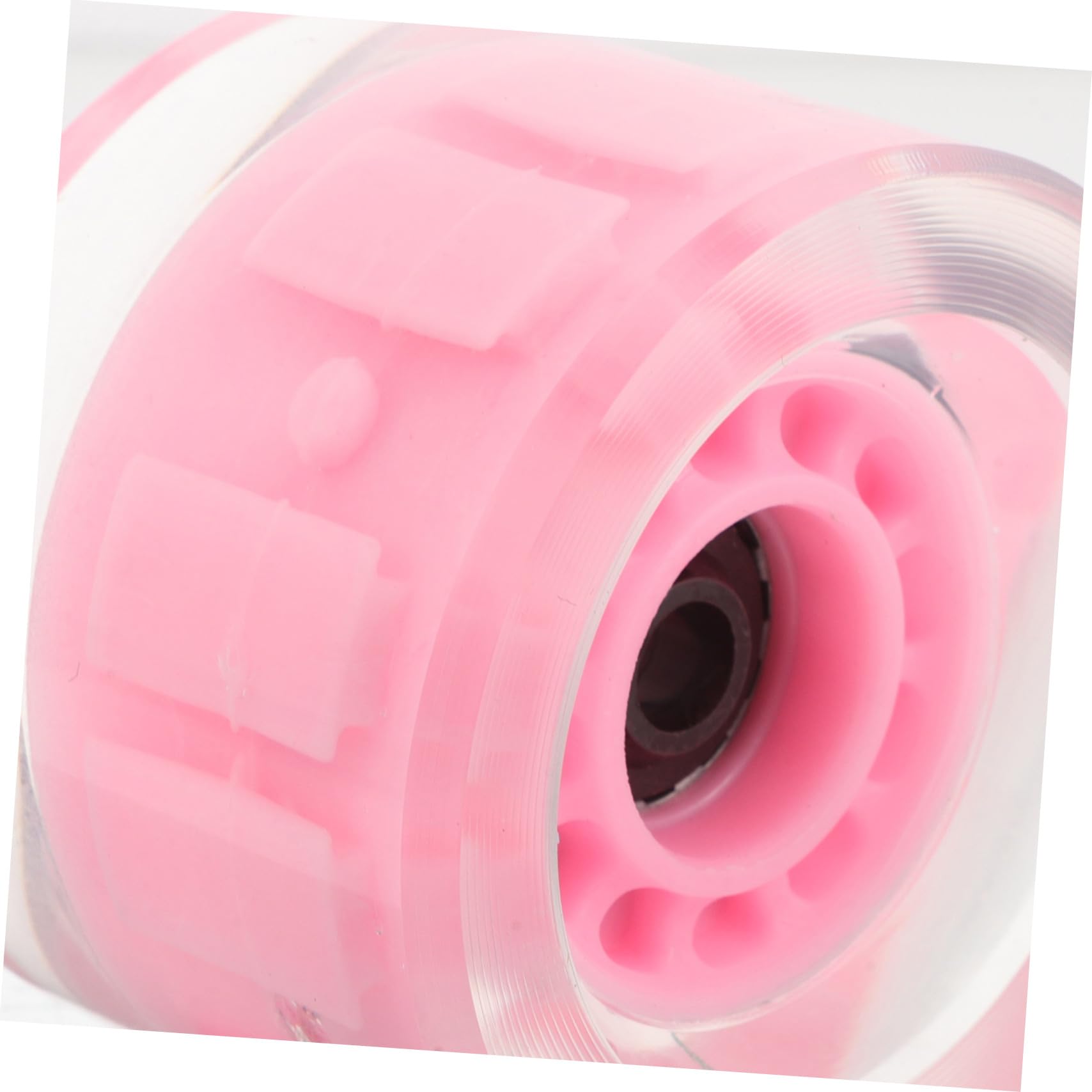 Didiseaon Ruedas de Longboard Luces Intermitentes 4piezas Rosa PU
