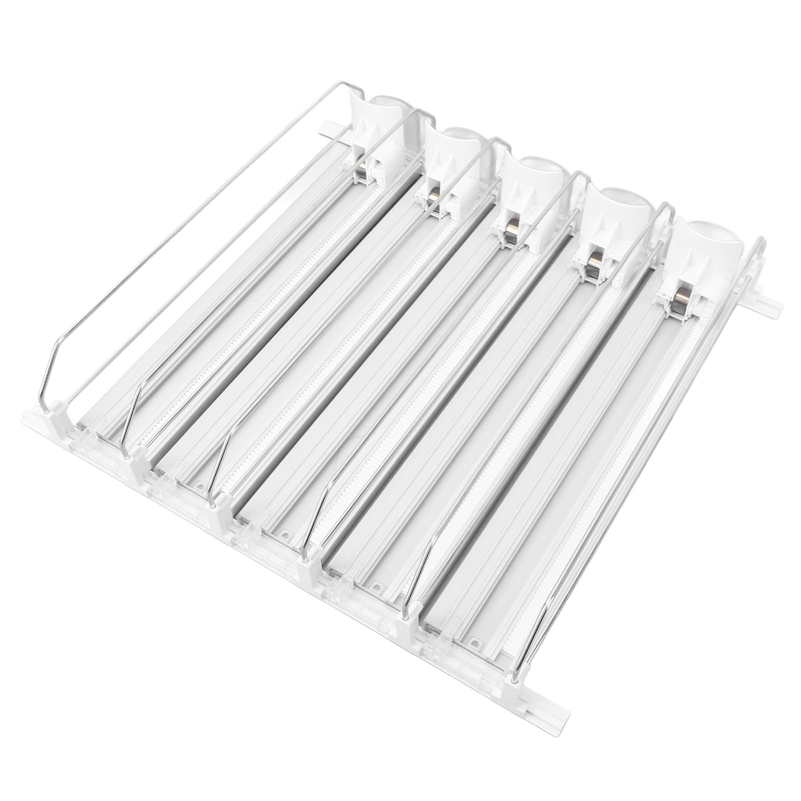 Dispensador Automático de Latas de Refresco, Organizador para Nevera, Distribución Suave de Bebidas para el Hogar, Material ABS (WHITE)
