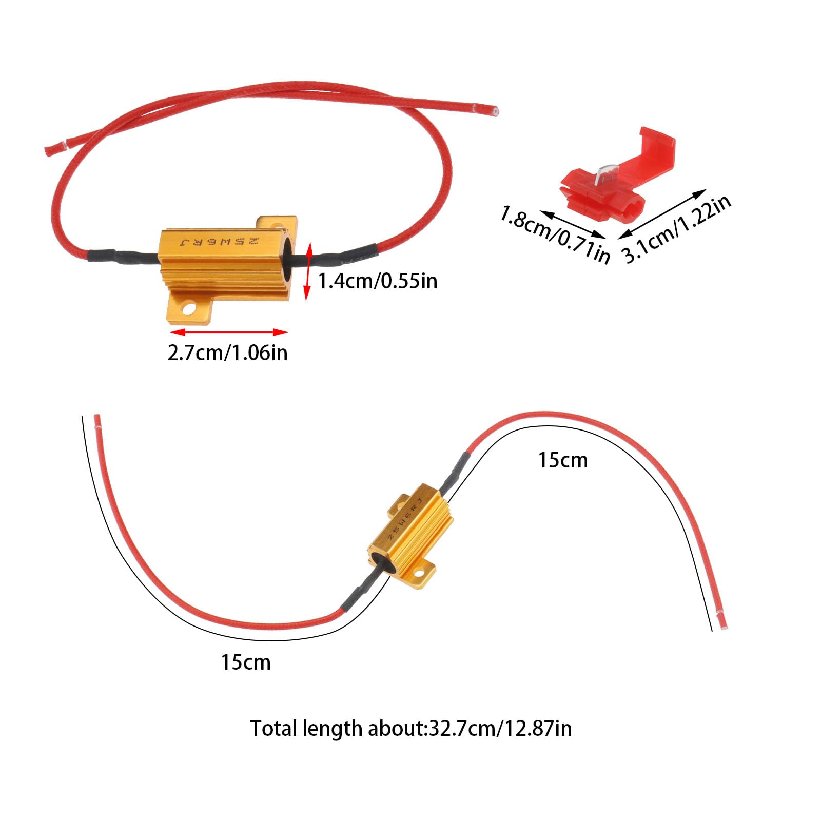 Resistenze Canbus Per LED Auto/Moto 21W - Elimina Errori Su Frecce, Luci Diurne, Stop - Foto 3