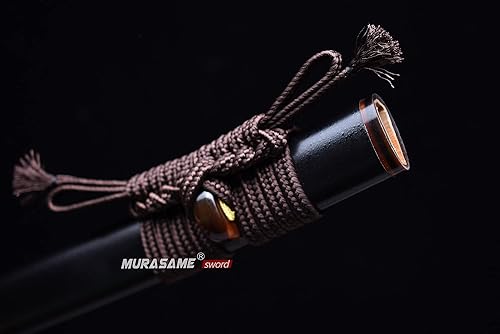 Miniatura 8 de MURASAME Katana Espada Real 41 pulgadas L6 Acero Arcilla Templado Bonito Hamon Muy Afilado Parte Superior Hecho A Mano