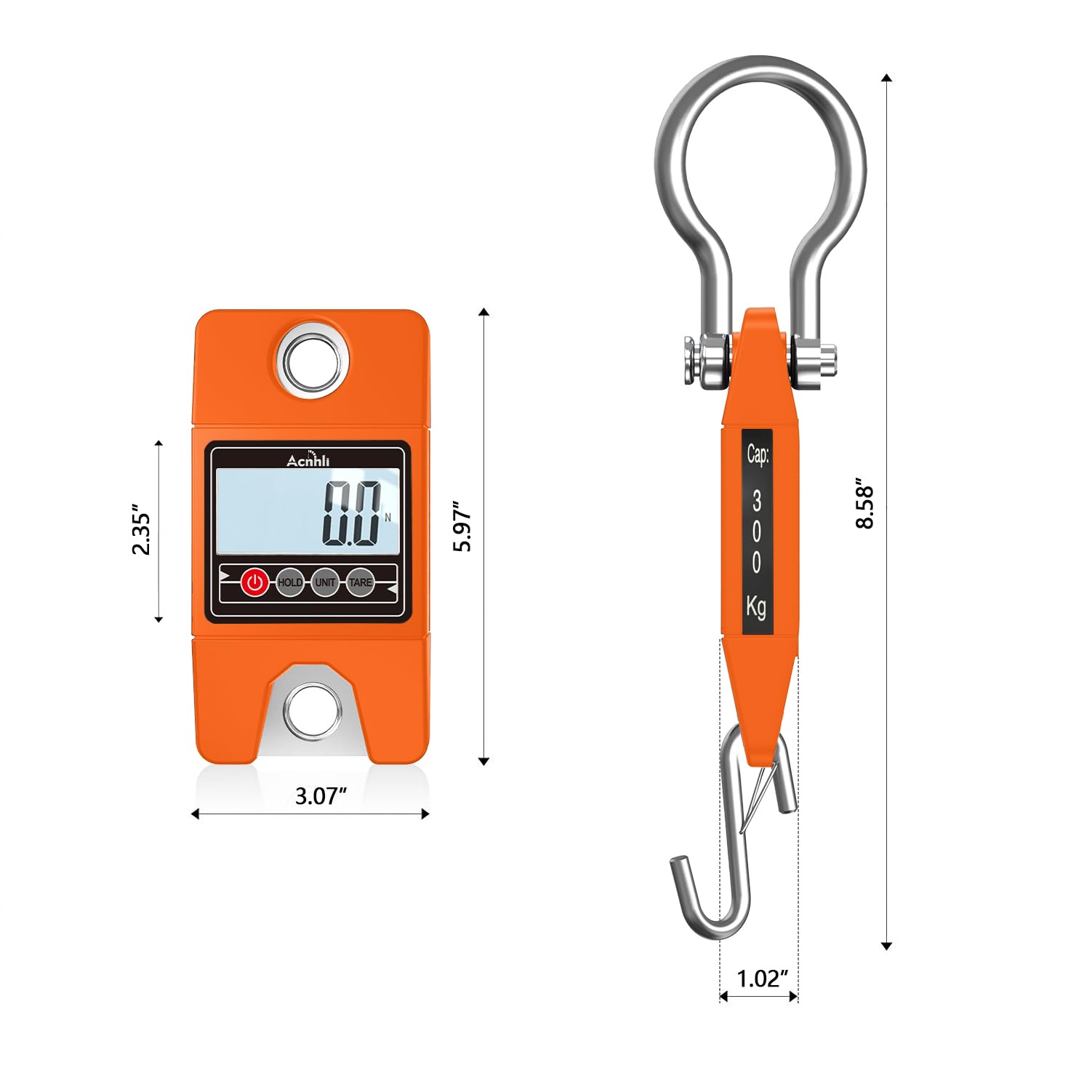 Digital Hanging Scale - 400kg/880lb Heavy Duty Luggage Crane Scale -6 Digital Hanging Scale - 400kg/880lb Heavy Duty Luggage Crane Scale -6