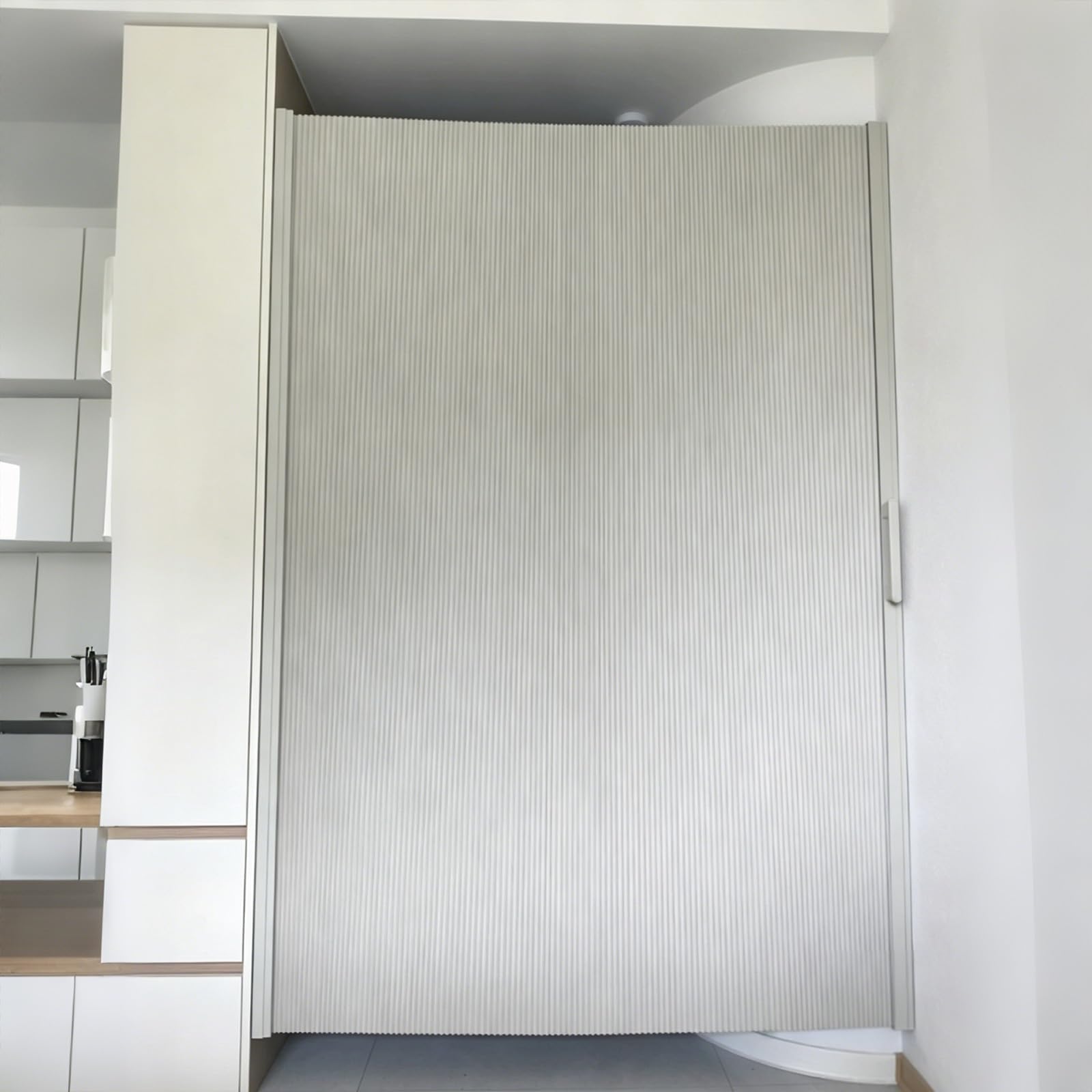 LZMZMQ Trackless Accordion Closet Doors for Bedrooms, 70 90 110 130 150 170 190 210 Cm Single Concertina Door, Internal Door Divider for Privacy & Blackout(75x200cm/29.5x78.7)