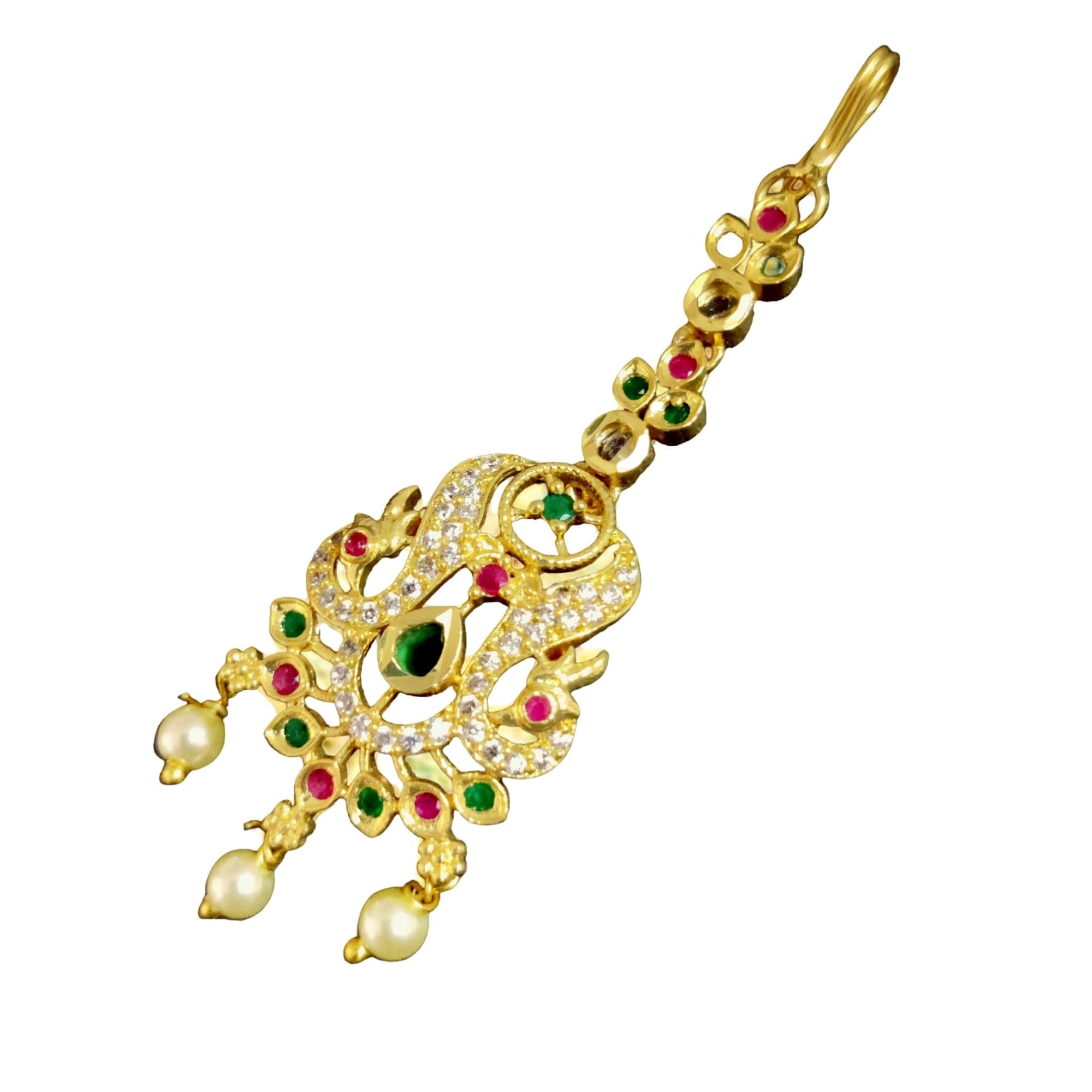 opal touch Festive Foliage Gold Plated Tika-picture-32