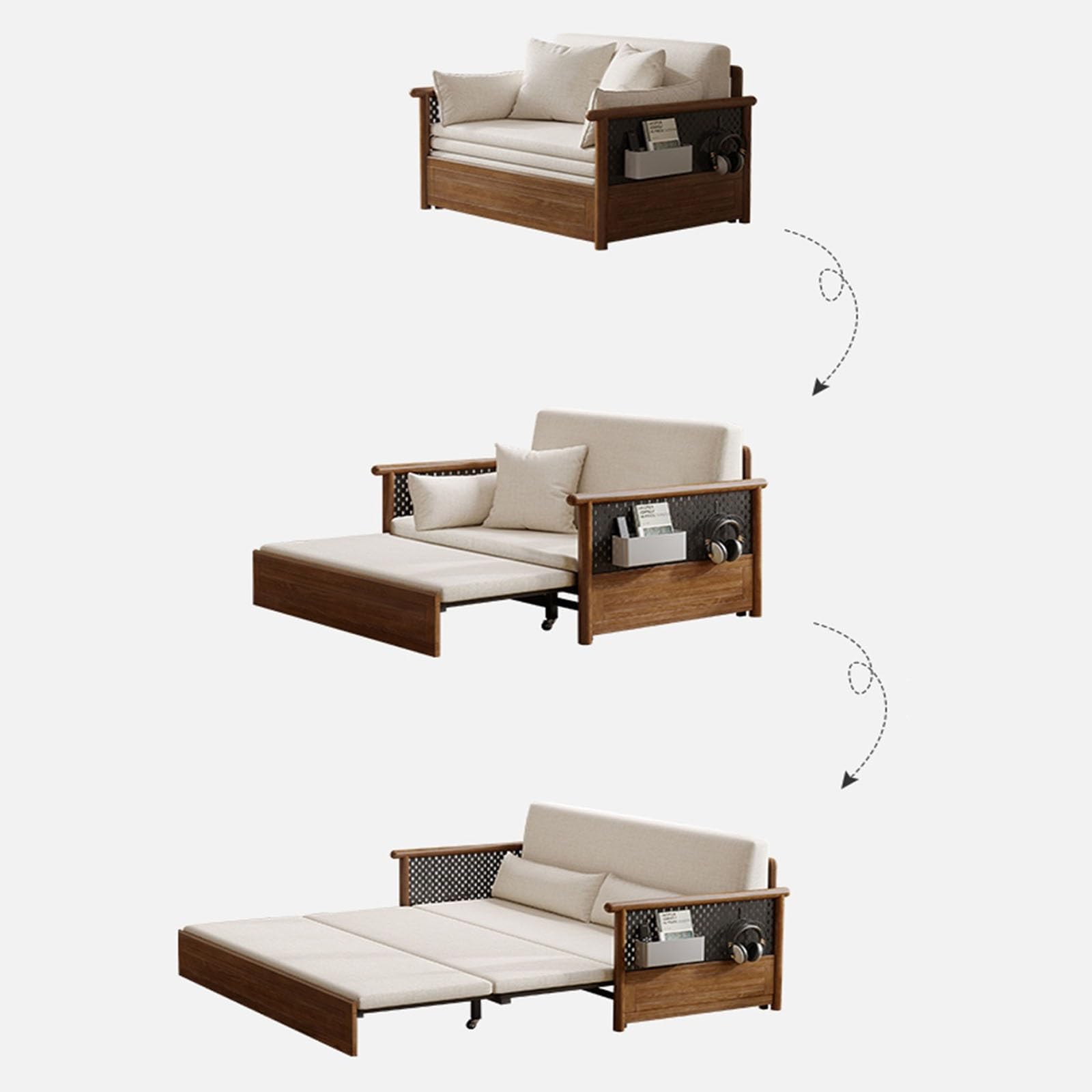 Krzesło składane, sofa z funkcją spania, nowoczesny design, rozkładana sofa do spania, przenośny fotel, kanapa do salonu, sypialni